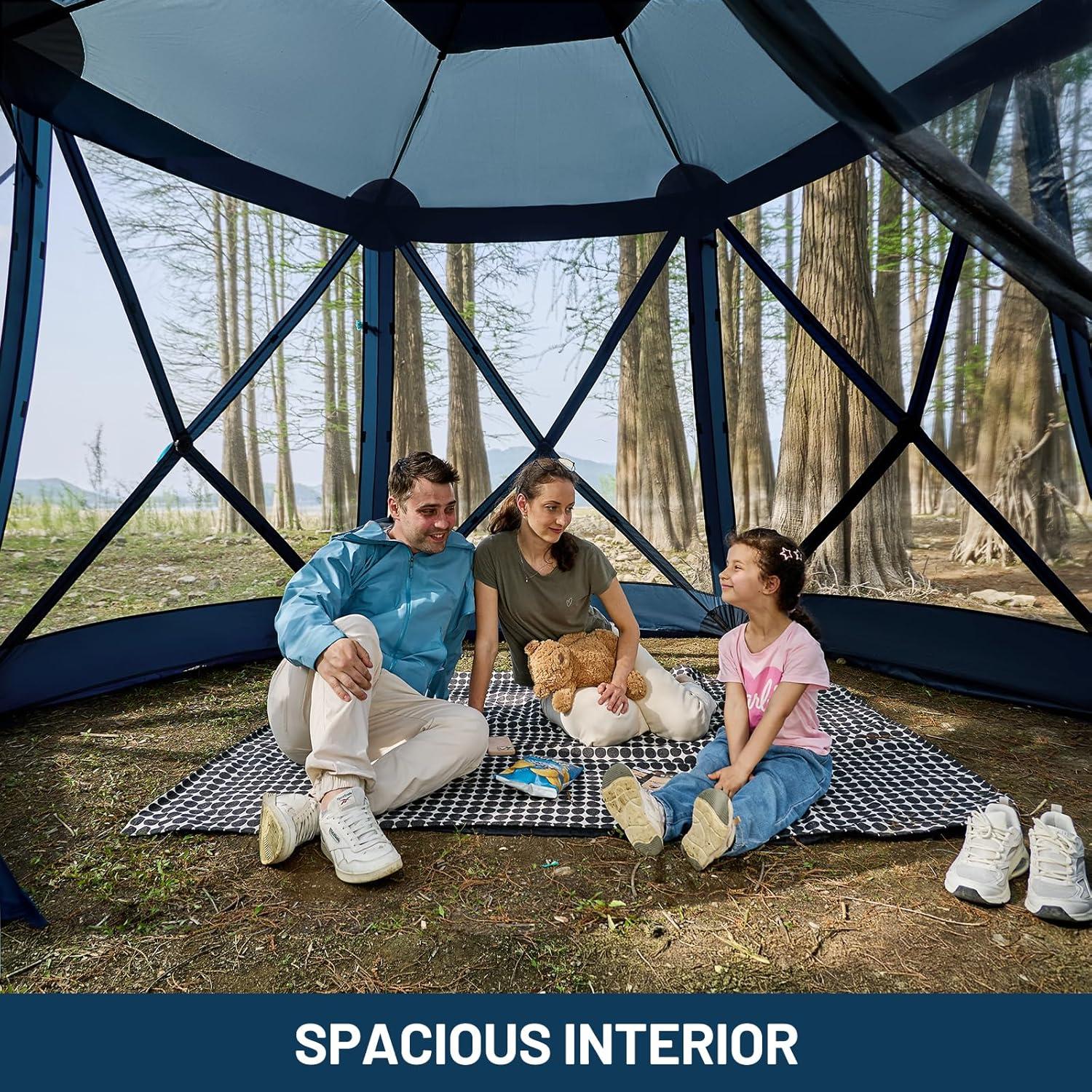 Gazebo Plegable Timber Ridge 3.69x3.20m para 6 Personas