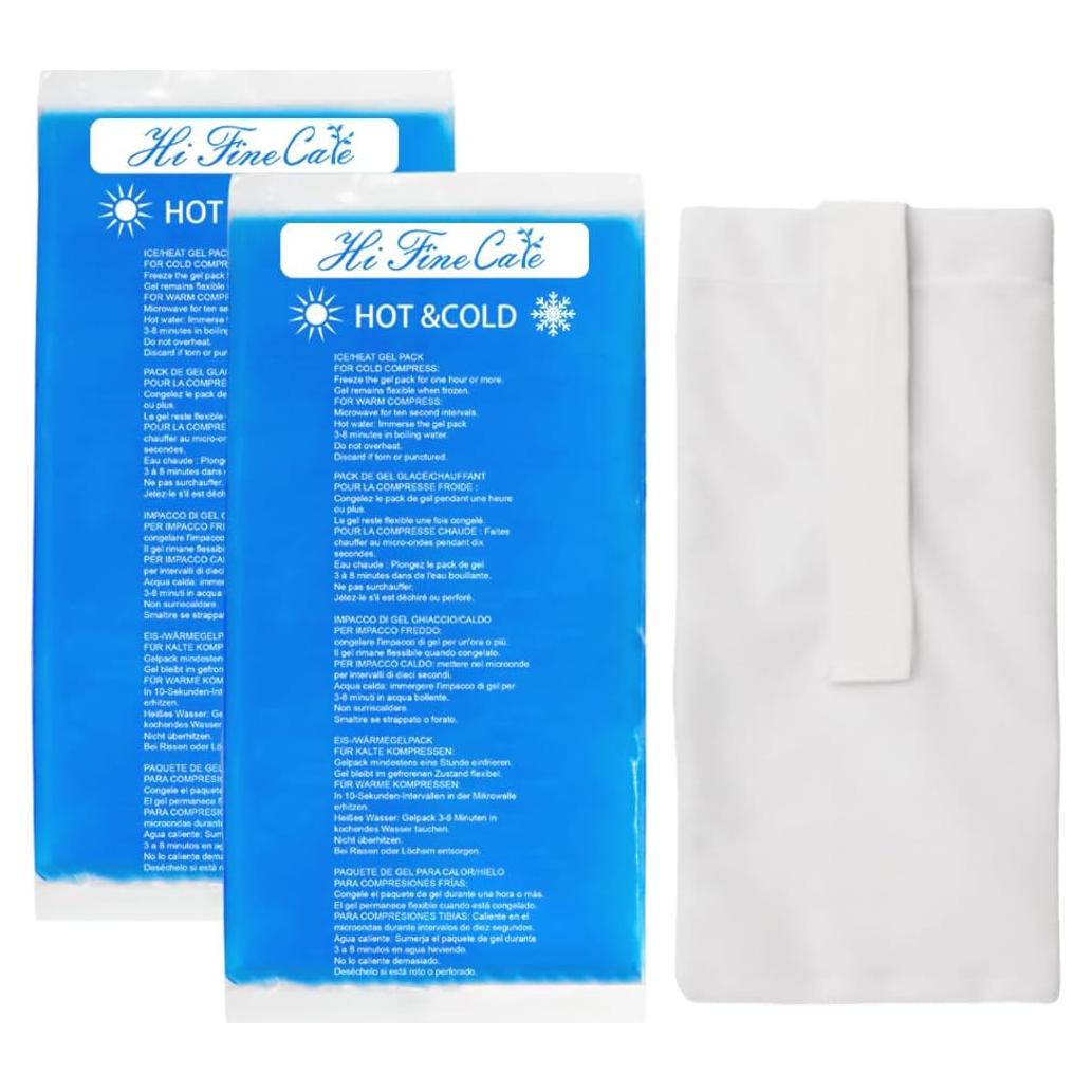 Paquete de Hielo de Gel HI FINE CARE 10x7" Azul (2 Unidades)
