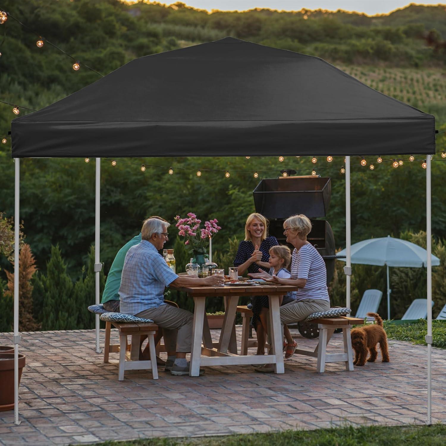 Cubierta Superior para Toldos Plegables NINAT 10x10 Negra