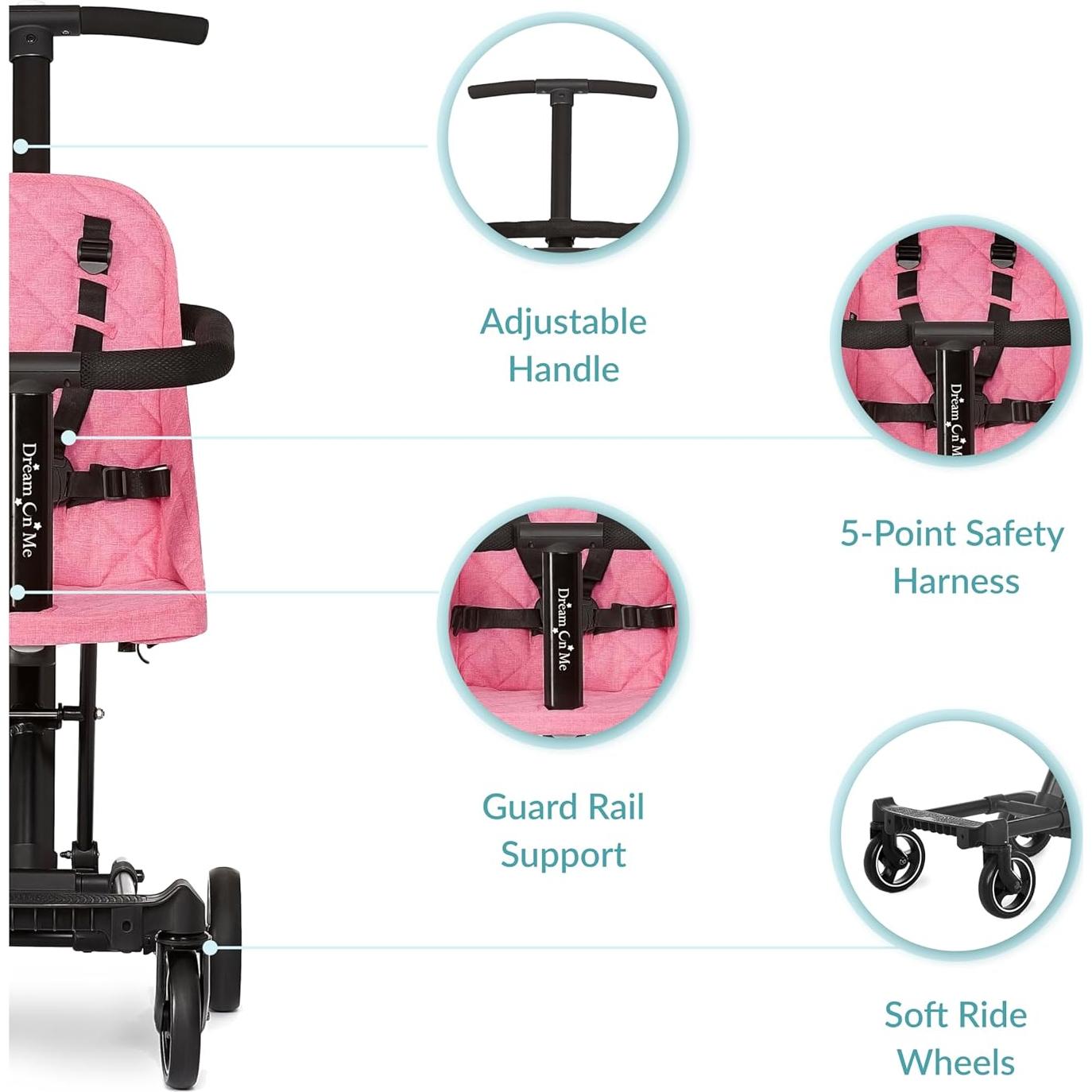 Carrito de Paseo Dream On Me Coast Rider Rosa 365-PINK