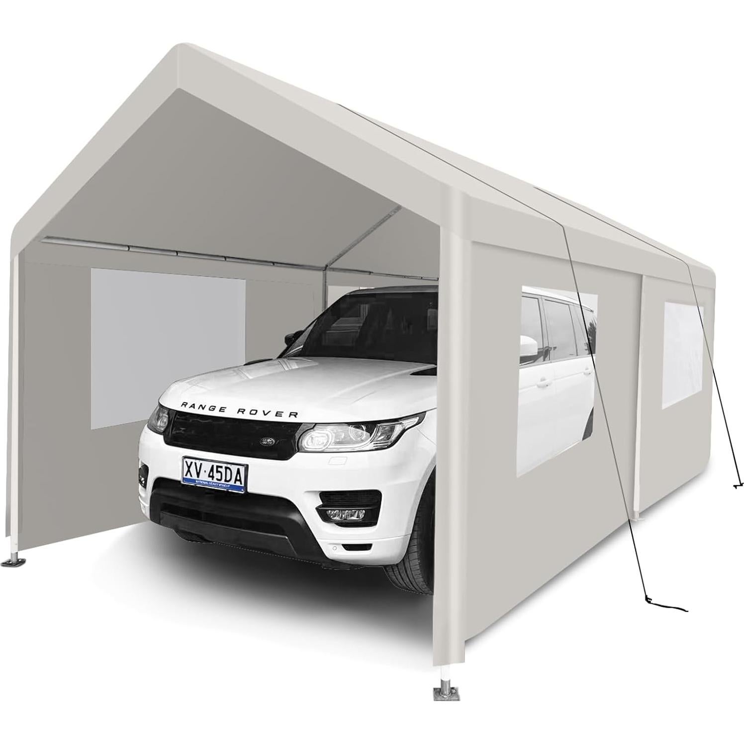 Ultimate Outdoor Car Shelter with 10x20 ft Portable Garage Tent, Easy Installation, Weather-Resistant, for Events