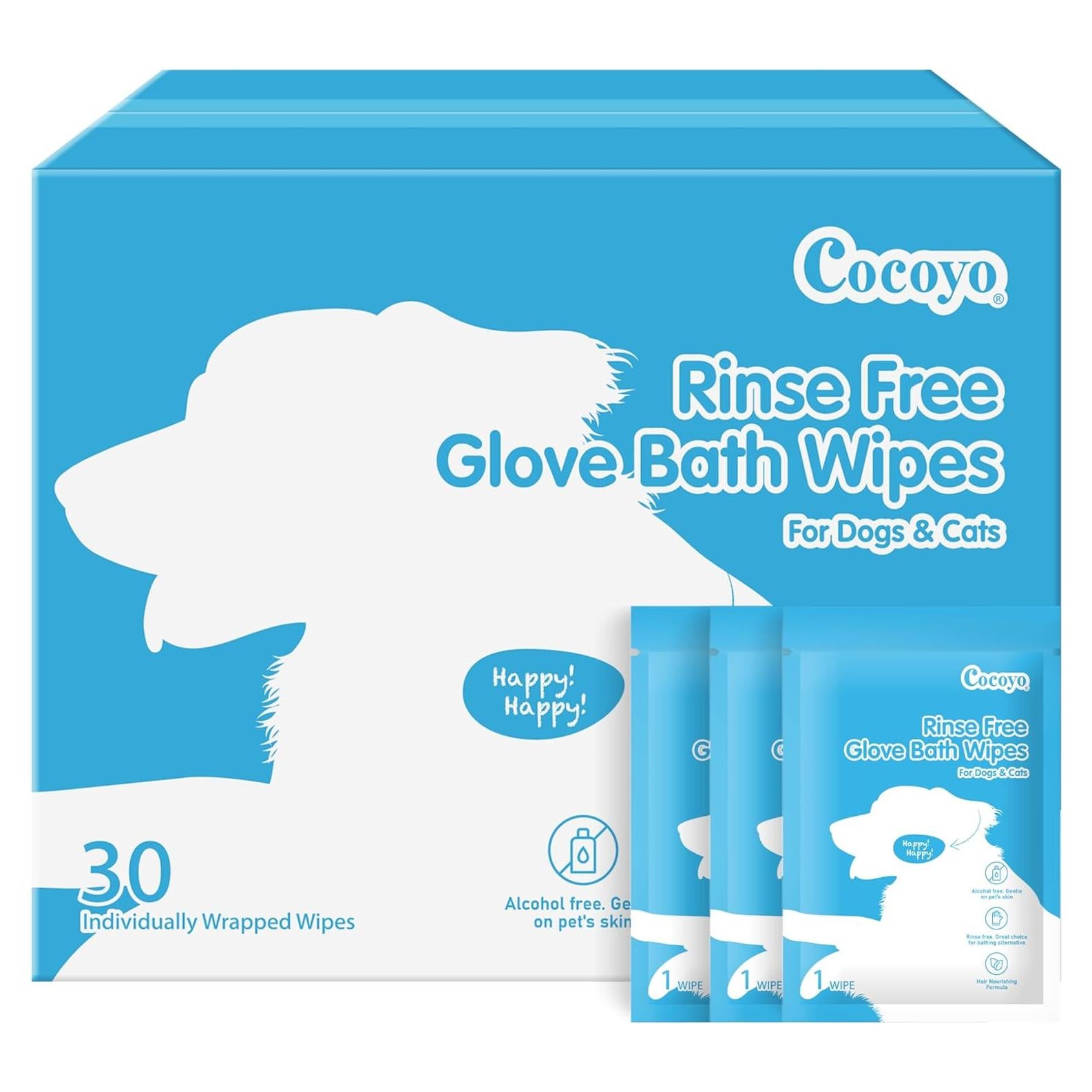 Toallitas Desmaquillantes para Mascotas U-Play 30 Unidades