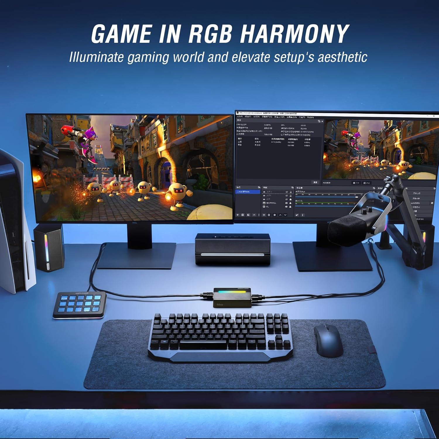 Tarjeta de Captura AmpliGame V3 1080P 60FPS HDMI USB