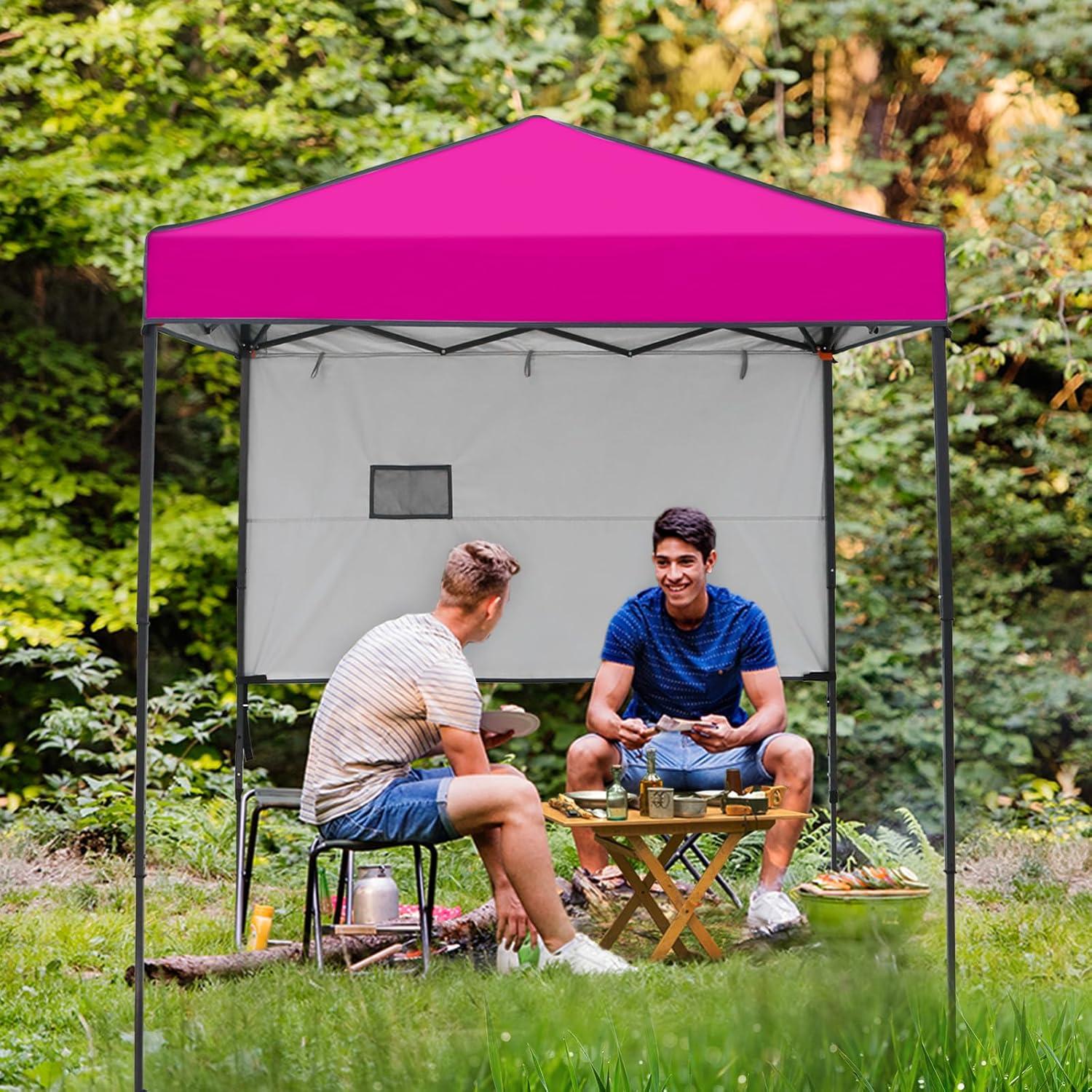 Carpa Instantánea COOS BAY 6x4 Rosa con Pared Solar Ajustable