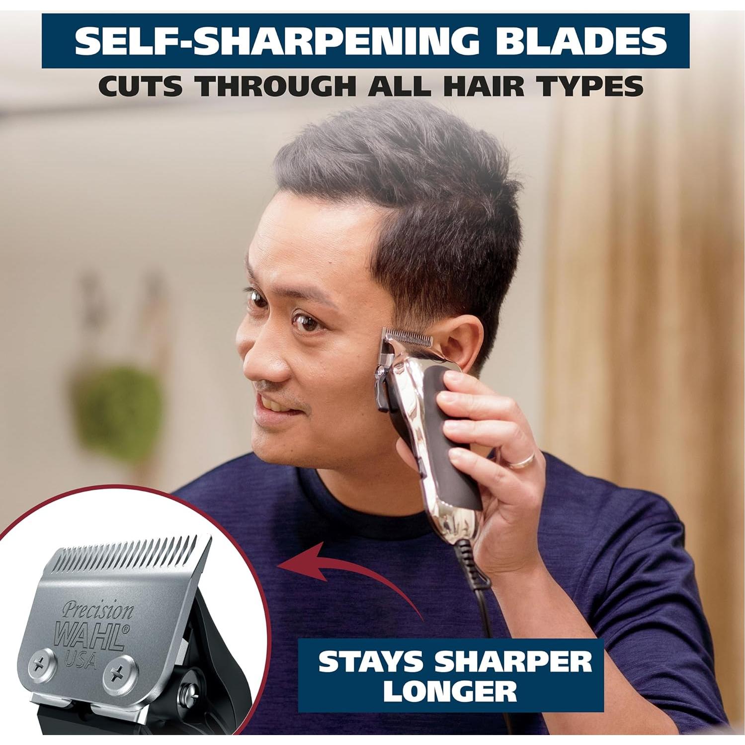 Cortadora de Cabello Wahl Chrome Pro 24 Piezas Plata