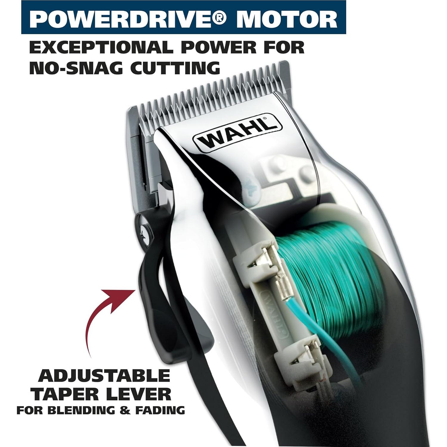 Cortadora de Cabello Wahl Chrome Pro 24 Piezas Plata