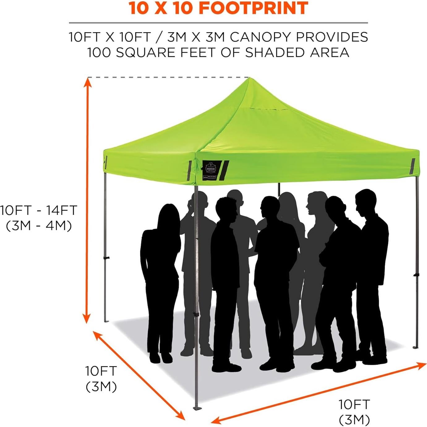 Carpa Plegable Ergodyne SHAX 6053 3m x 3m Totalmente Cerrada