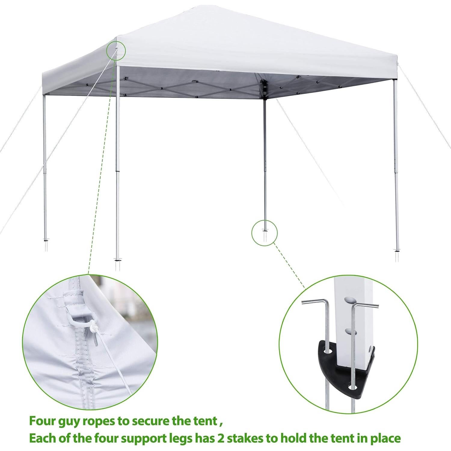 Carpa Plegable JupiterForce 3x3m Impermeable con Bolsa Ruedas