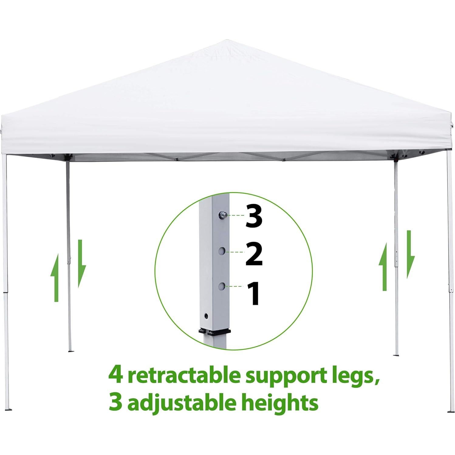Carpa Plegable JupiterForce 3x3m Impermeable con Bolsa Ruedas