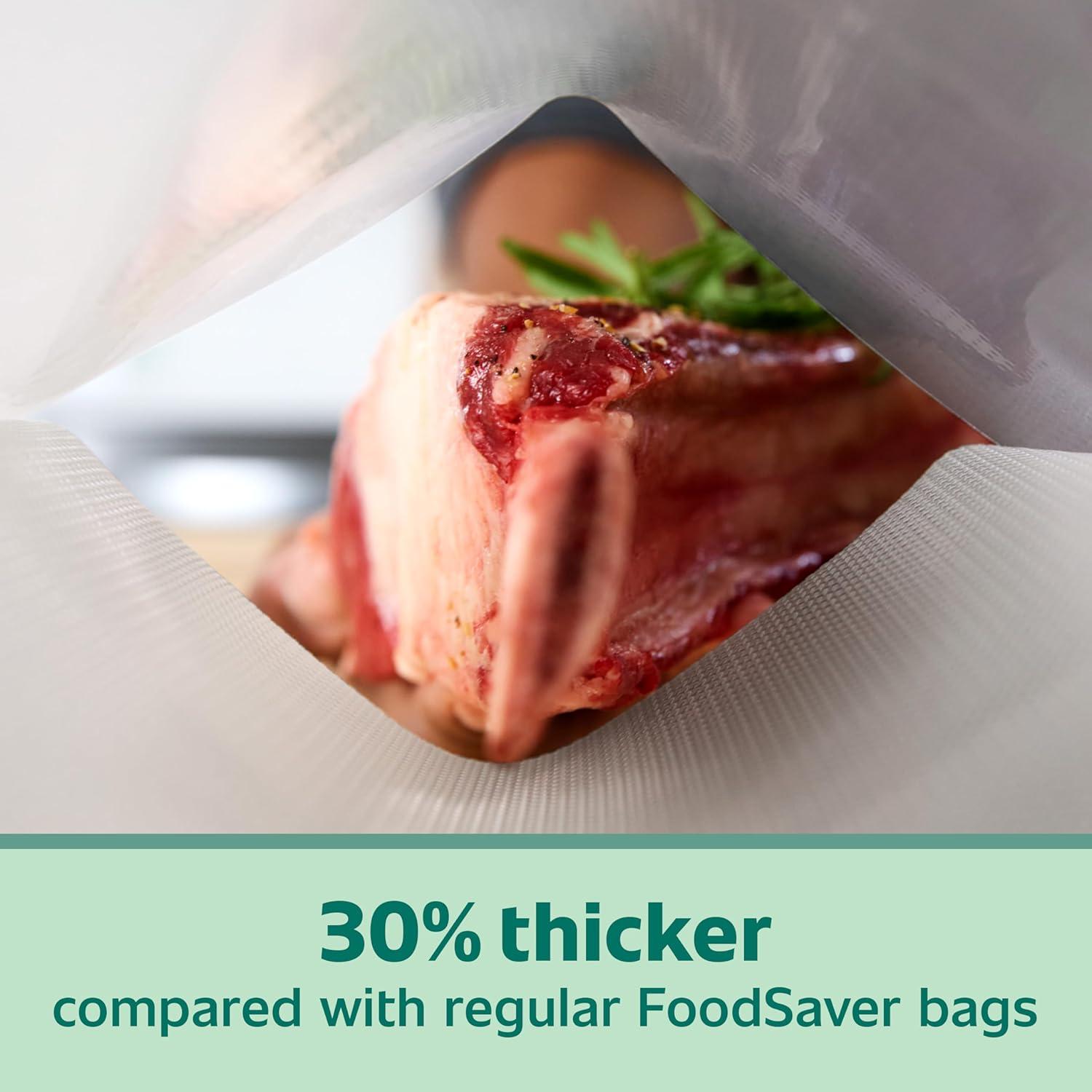 Bolsas de Sellado al Vacío FoodSaver 28 Pzas 30% Más Gruesas