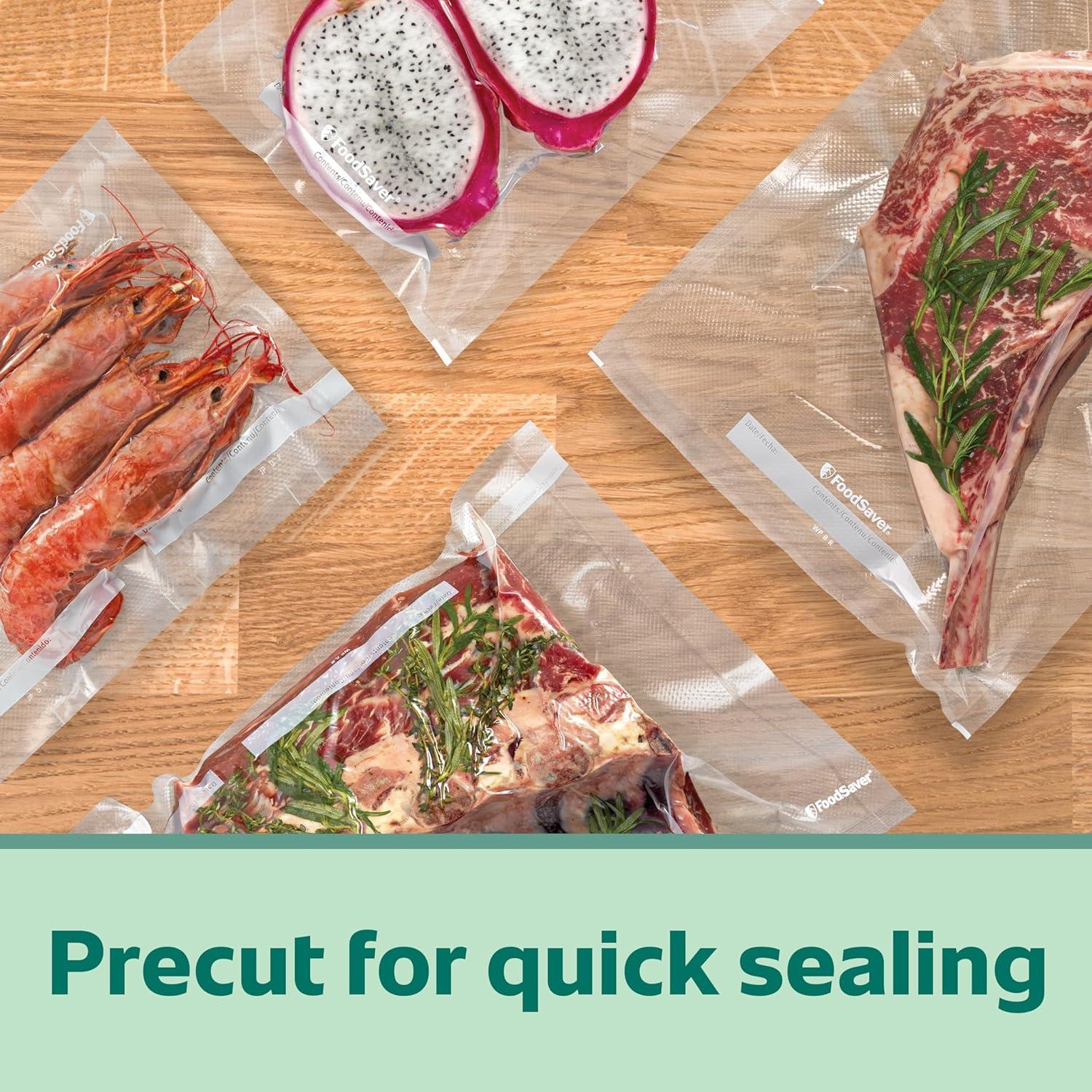 Bolsas de Sellado al Vacío FoodSaver 28 Pzas 30% Más Gruesas