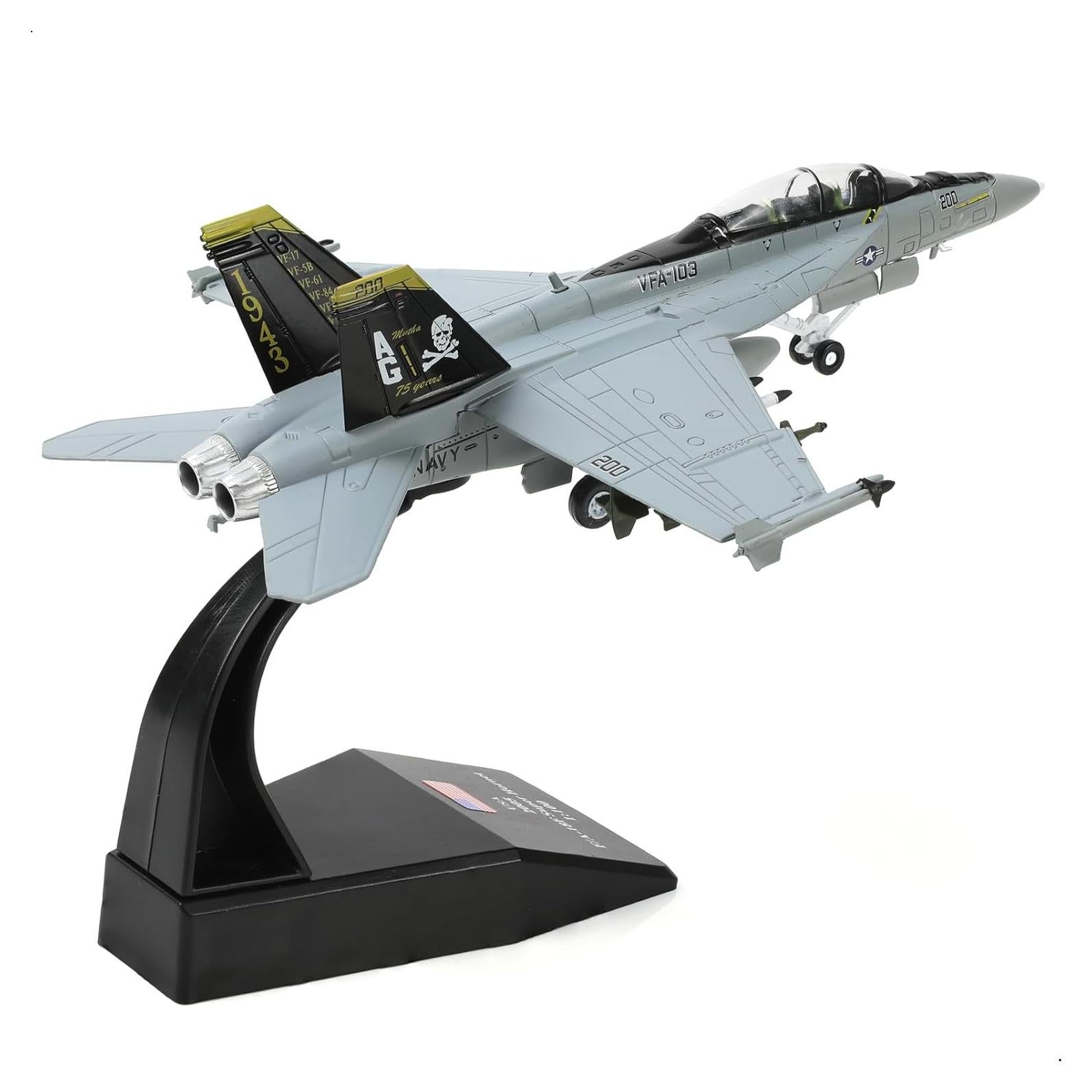 Modelo Jet de Combate F/A-18F Super Hornet NUOTIE 1/100