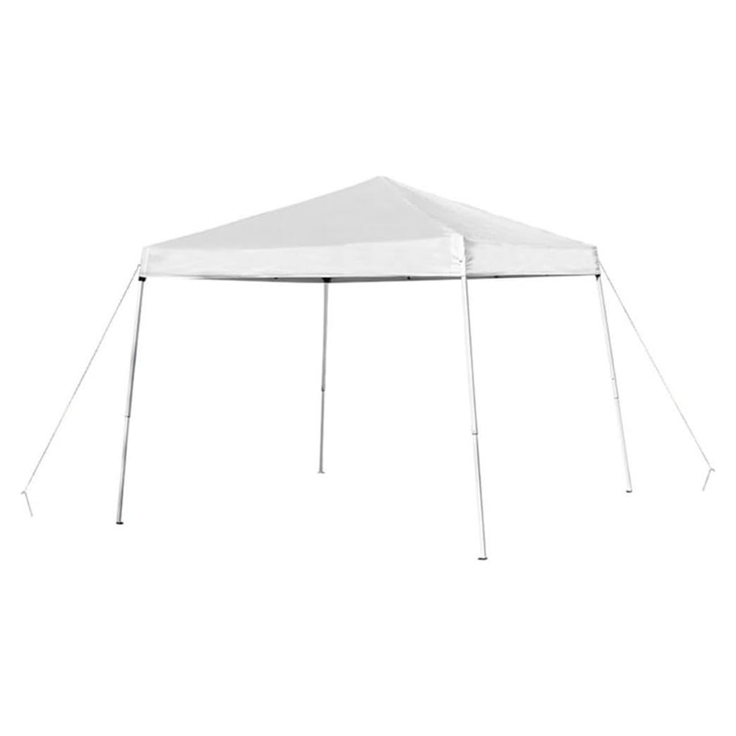 Carpa Plegable Flash Furniture 8x8 Blanca Resistente al Agua