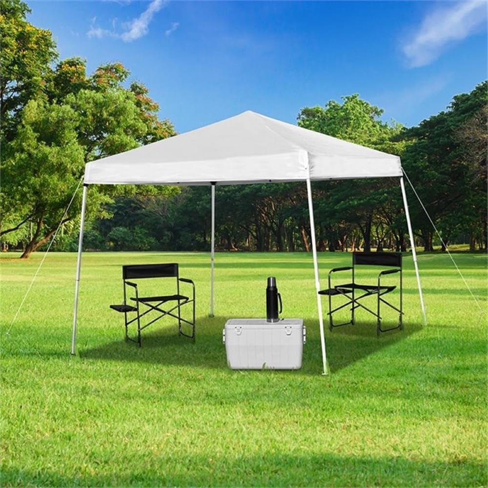 Carpa Plegable Flash Furniture 8x8 Blanca Resistente al Agua