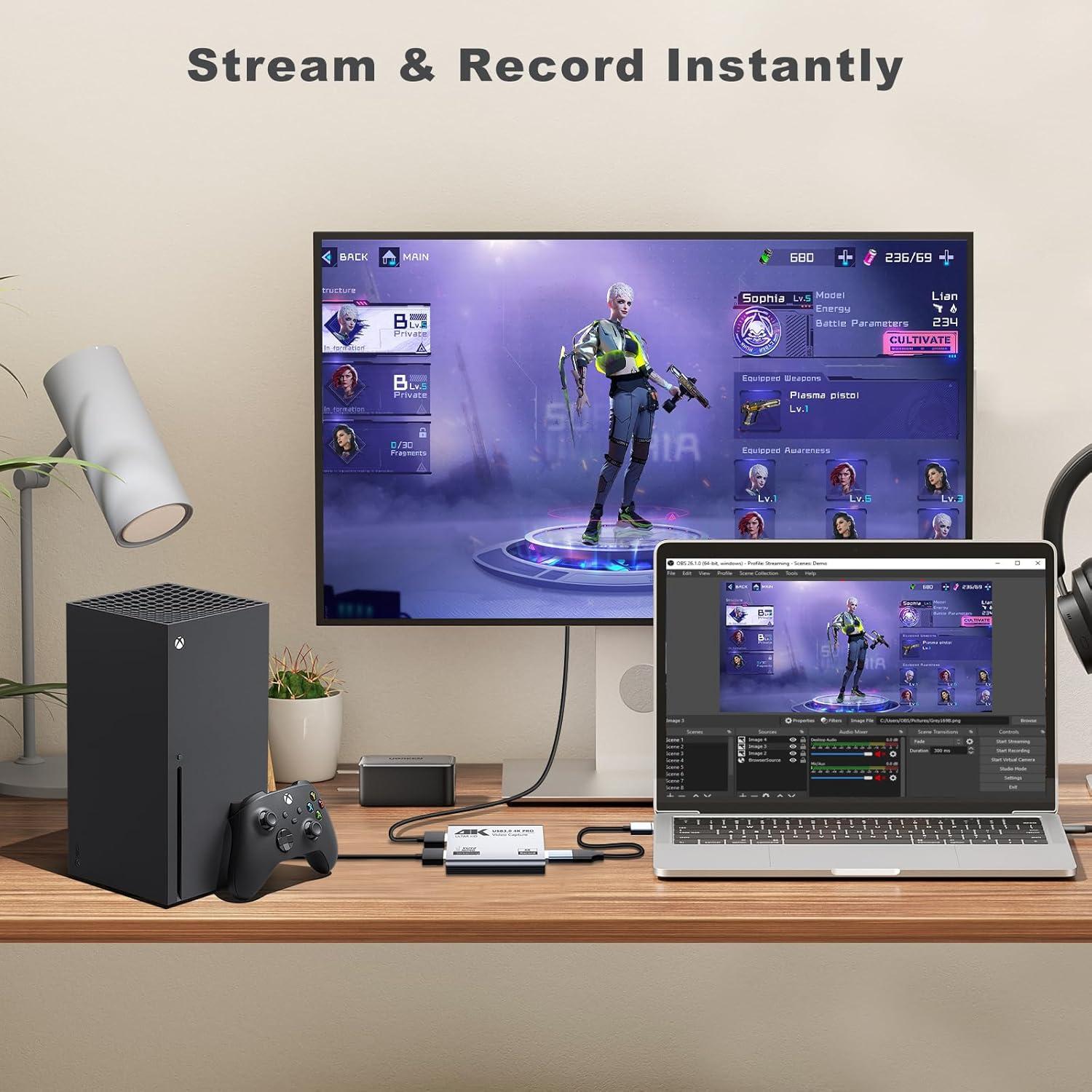 Tarjeta de Captura de Video BINZET TVCARD001 4K 60FPS USB 3.0