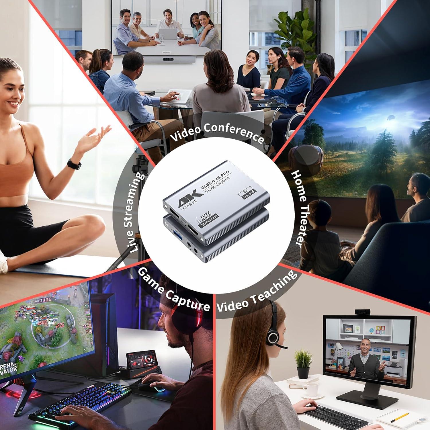 Tarjeta de Captura de Video BINZET TVCARD001 4K 60FPS USB 3.0