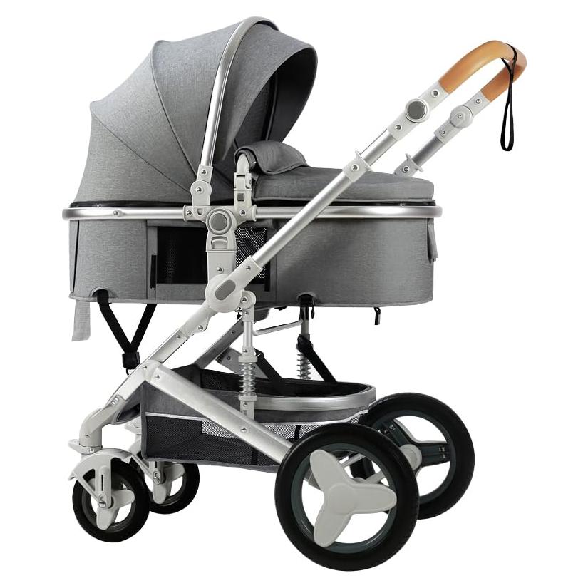 Cochecito de bebé Petit B612 2 en 1 Plegable Gris