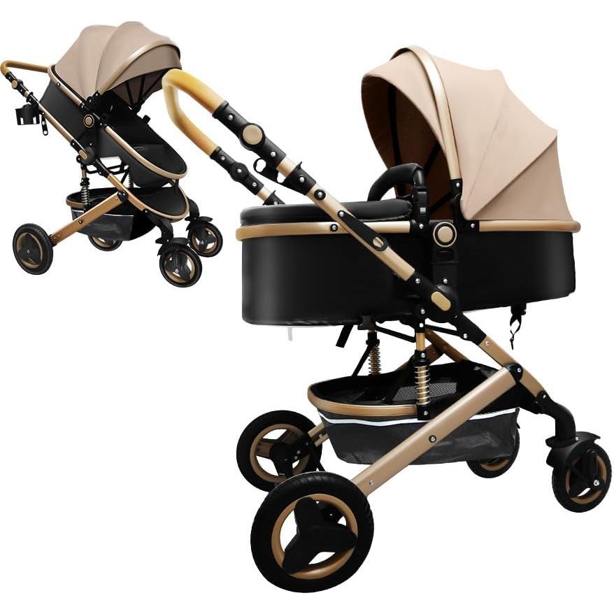 Cochecito de bebé Petit B612 2 en 1 Plegable Gris