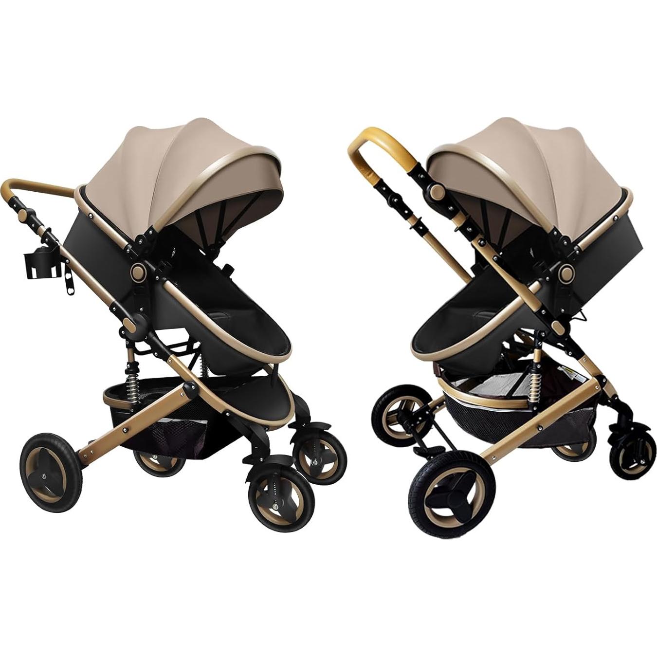 Cochecito de bebé Petit B612 2 en 1 Plegable Gris