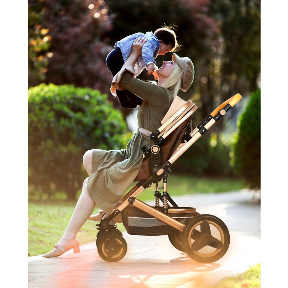 Cochecito de bebé Petit B612 2 en 1 Plegable Gris