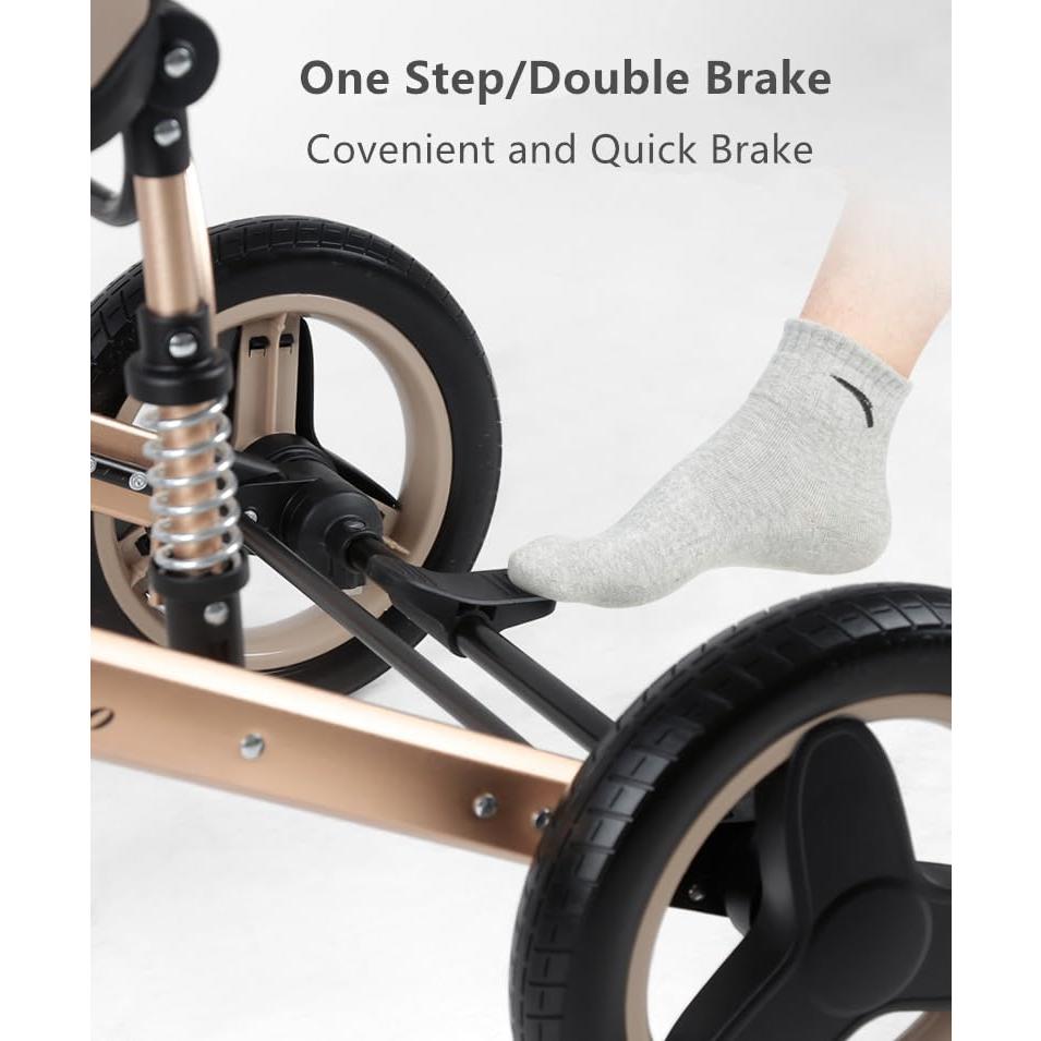 Cochecito de bebé Petit B612 2 en 1 Plegable Gris