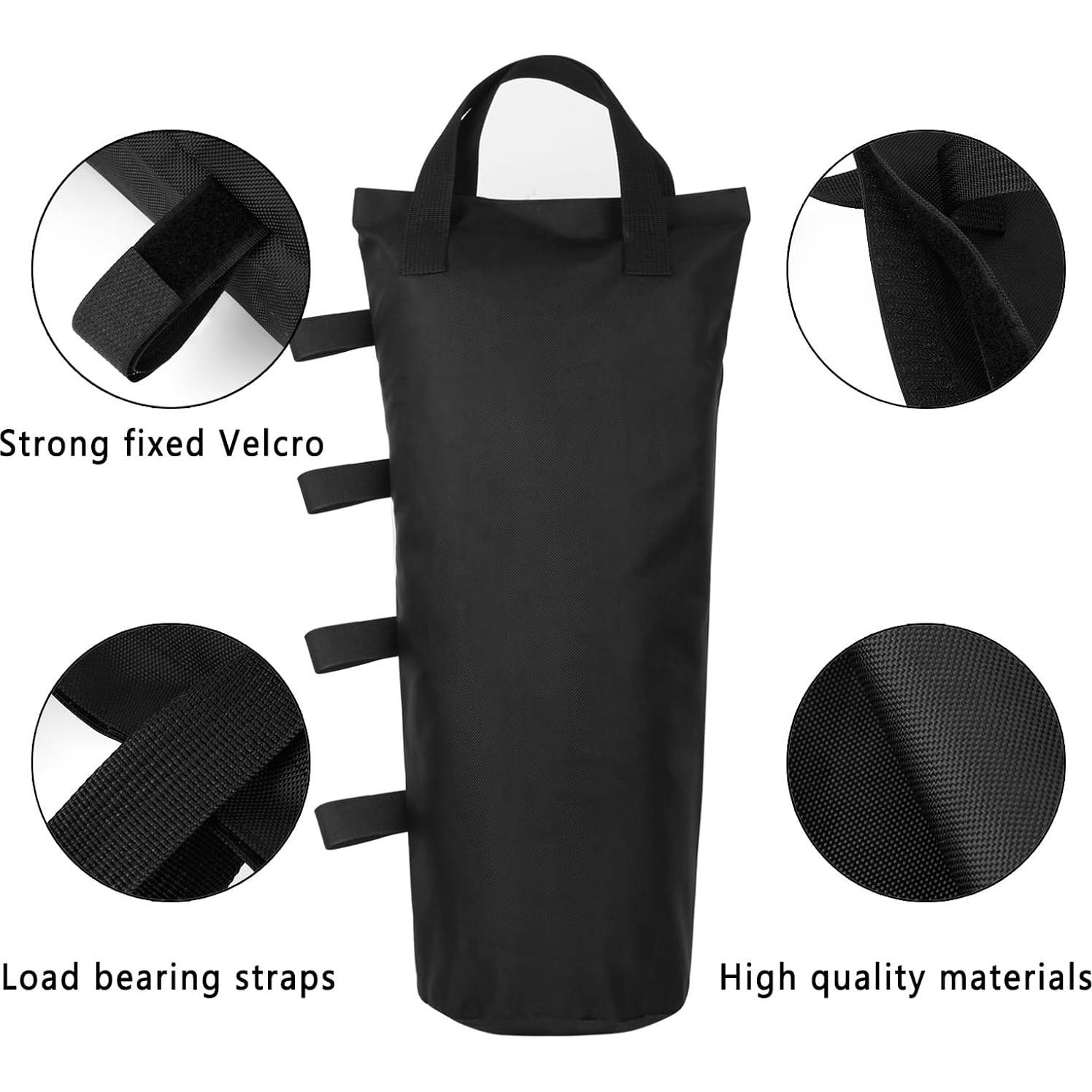 Paquete de 6 bolsas de arena AMIMA negro 76.2 kg para carpa
