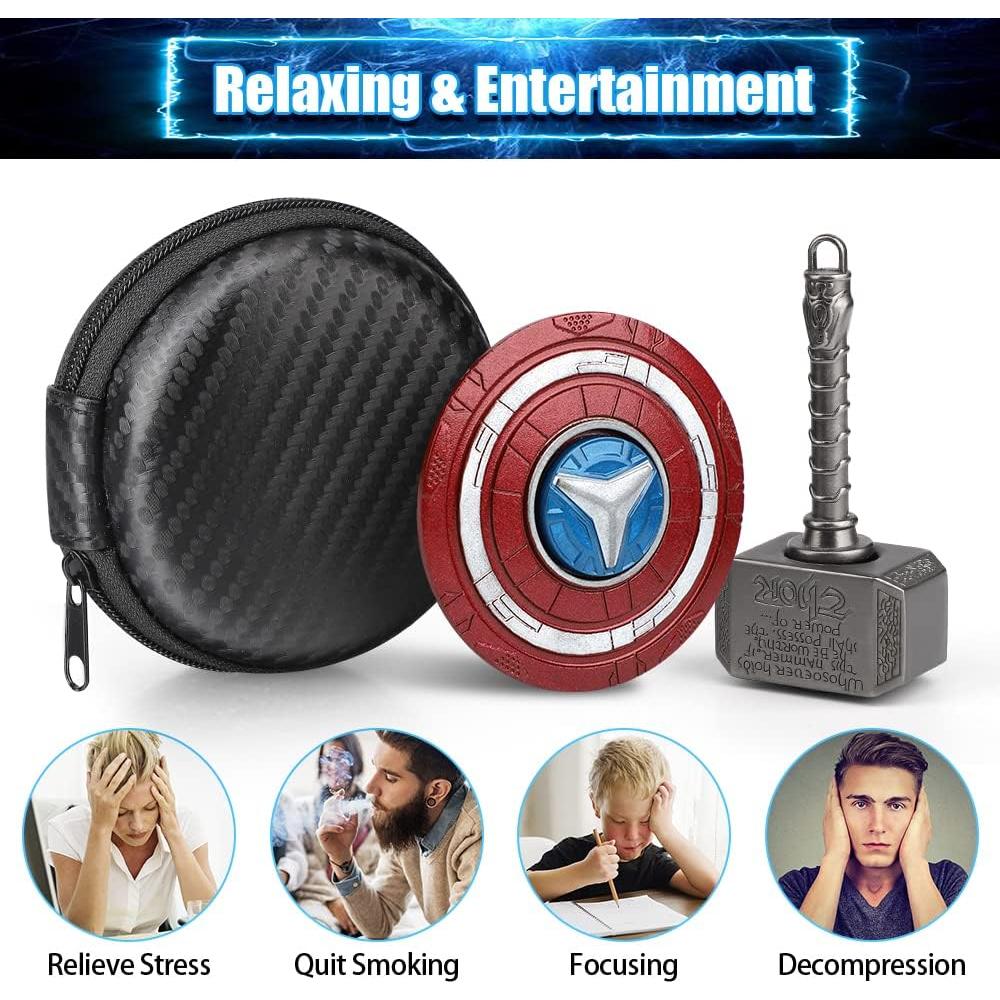 Spinner Antiestrés Transformable Amarlozn - Juguete de Metal 2 Piezas