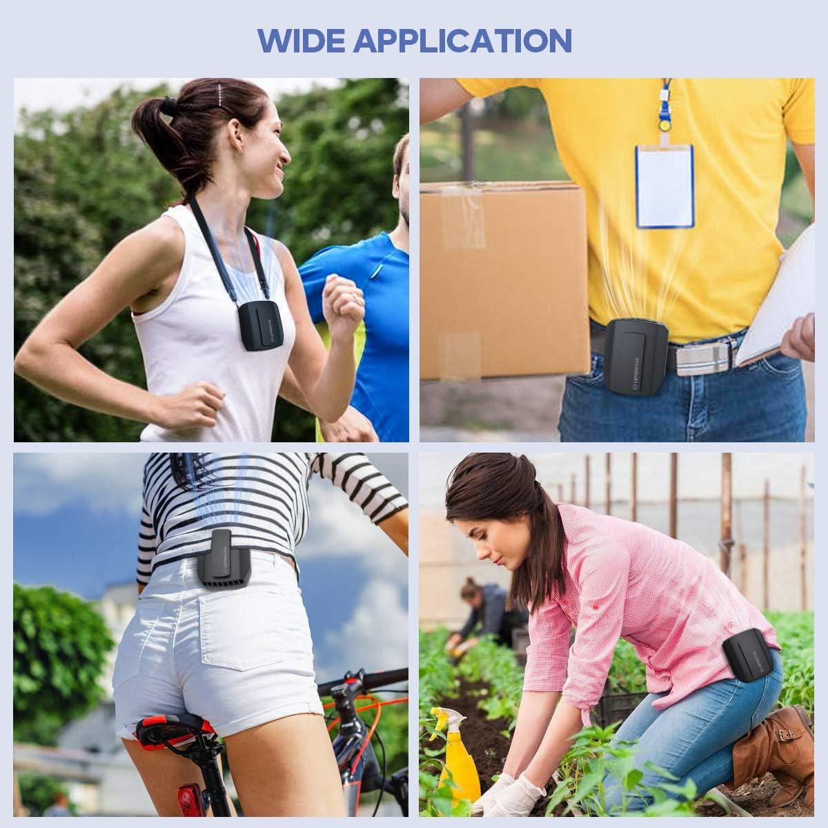 Ventilador Portátil LEMOISTAR 3 en 1 Recargable USB 5000mAh