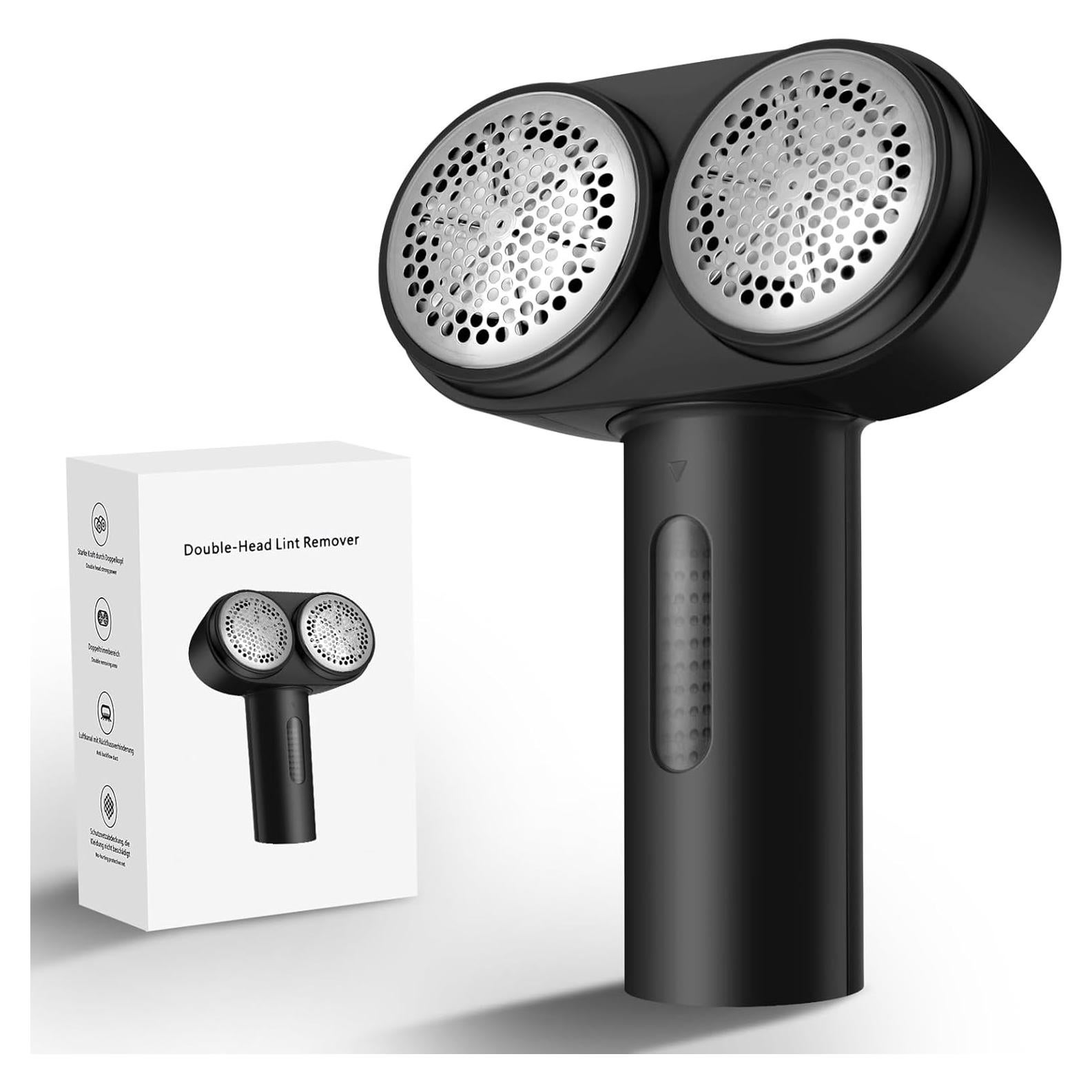 Raspador de Pelusa Eléctrico Handzee Negro - 2 Velocidades, 6 Cuchillas