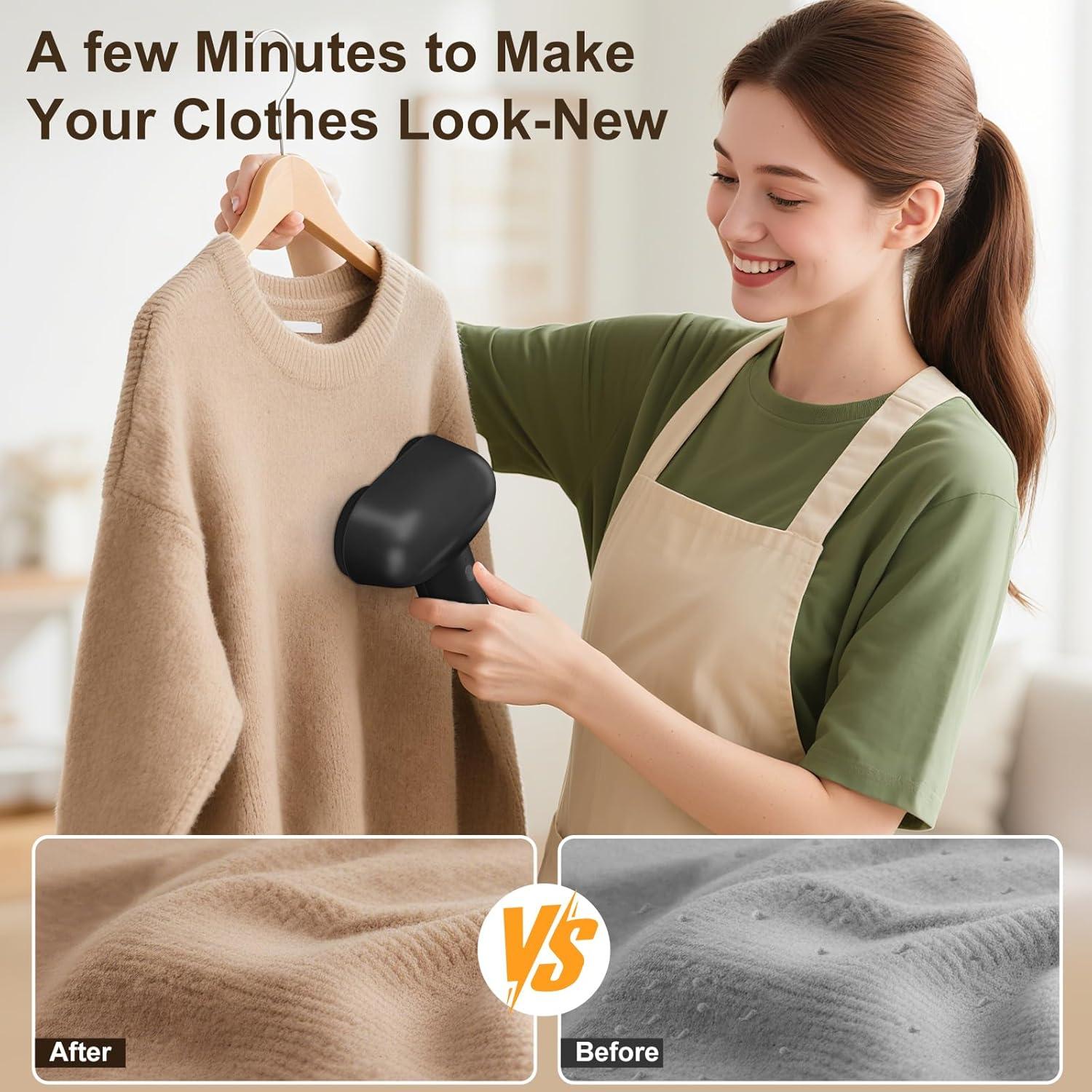 Raspador de Pelusa Eléctrico Handzee Negro - 2 Velocidades, 6 Cuchillas