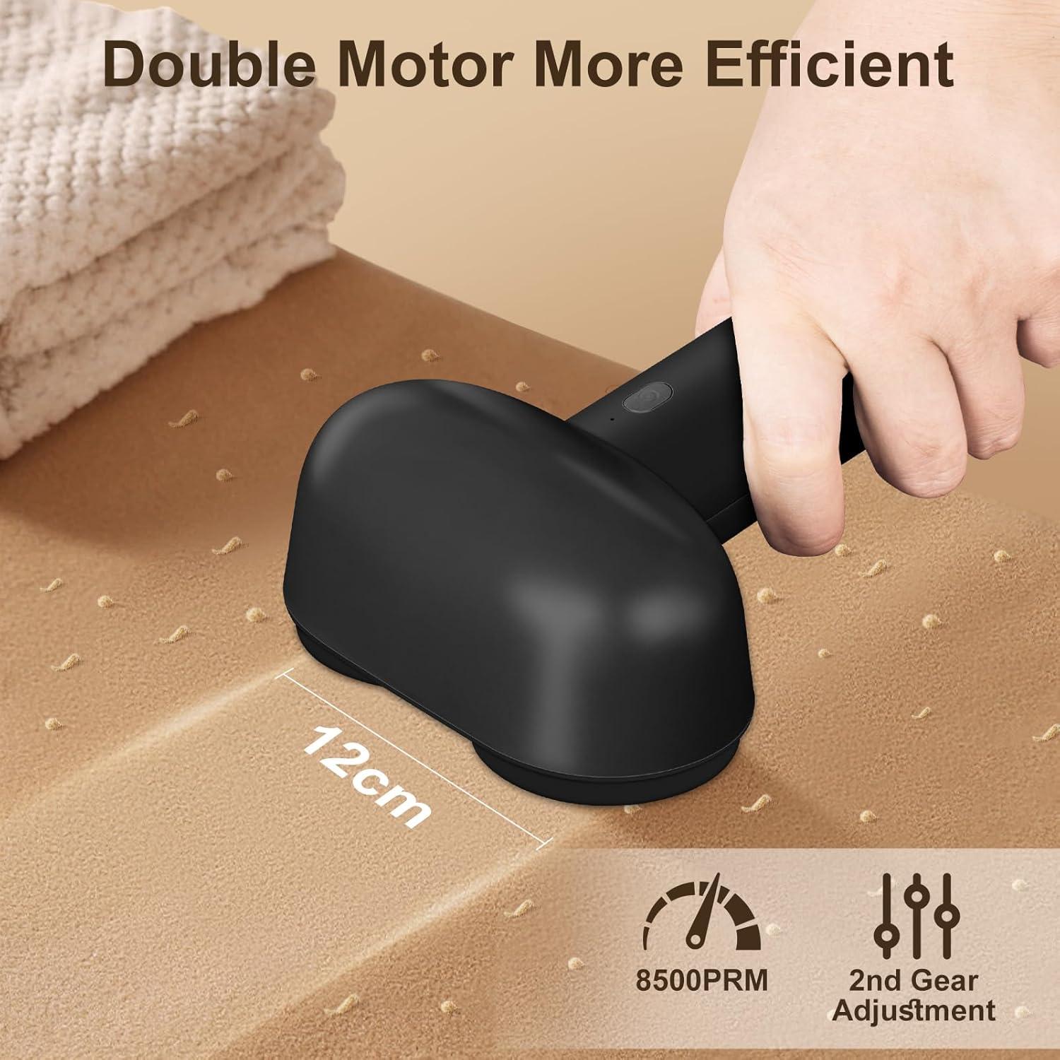 Raspador de Pelusa Eléctrico Handzee Negro - 2 Velocidades, 6 Cuchillas