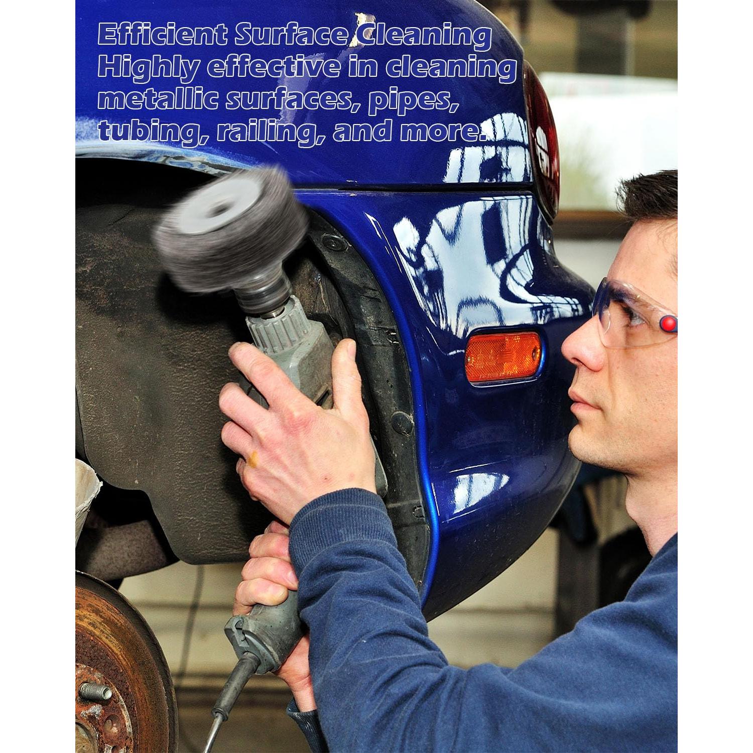 Rocaris Cepillo de Alambre para Taladro 75mm 2 Piezas