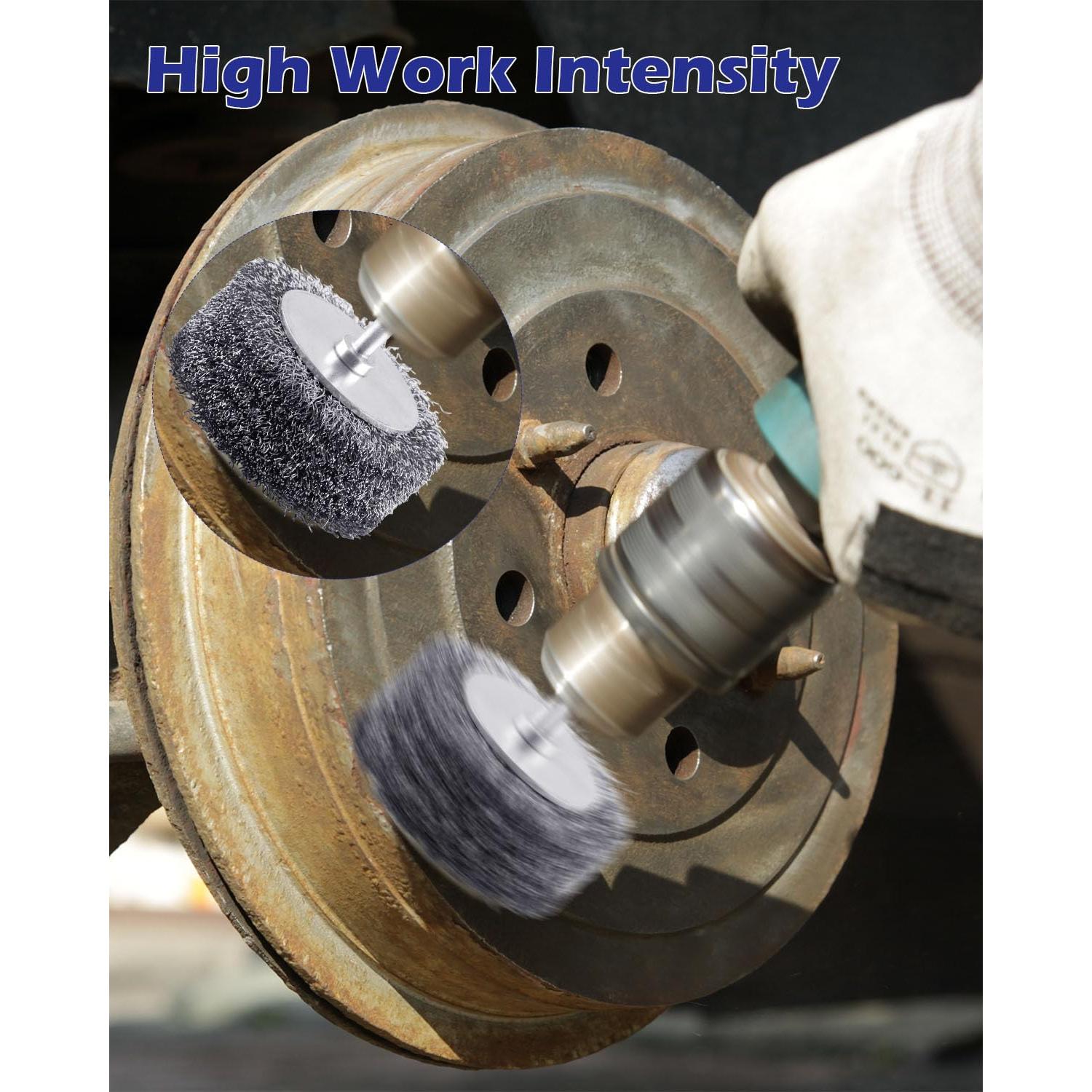 Rocaris Cepillo de Alambre para Taladro 75mm 2 Piezas