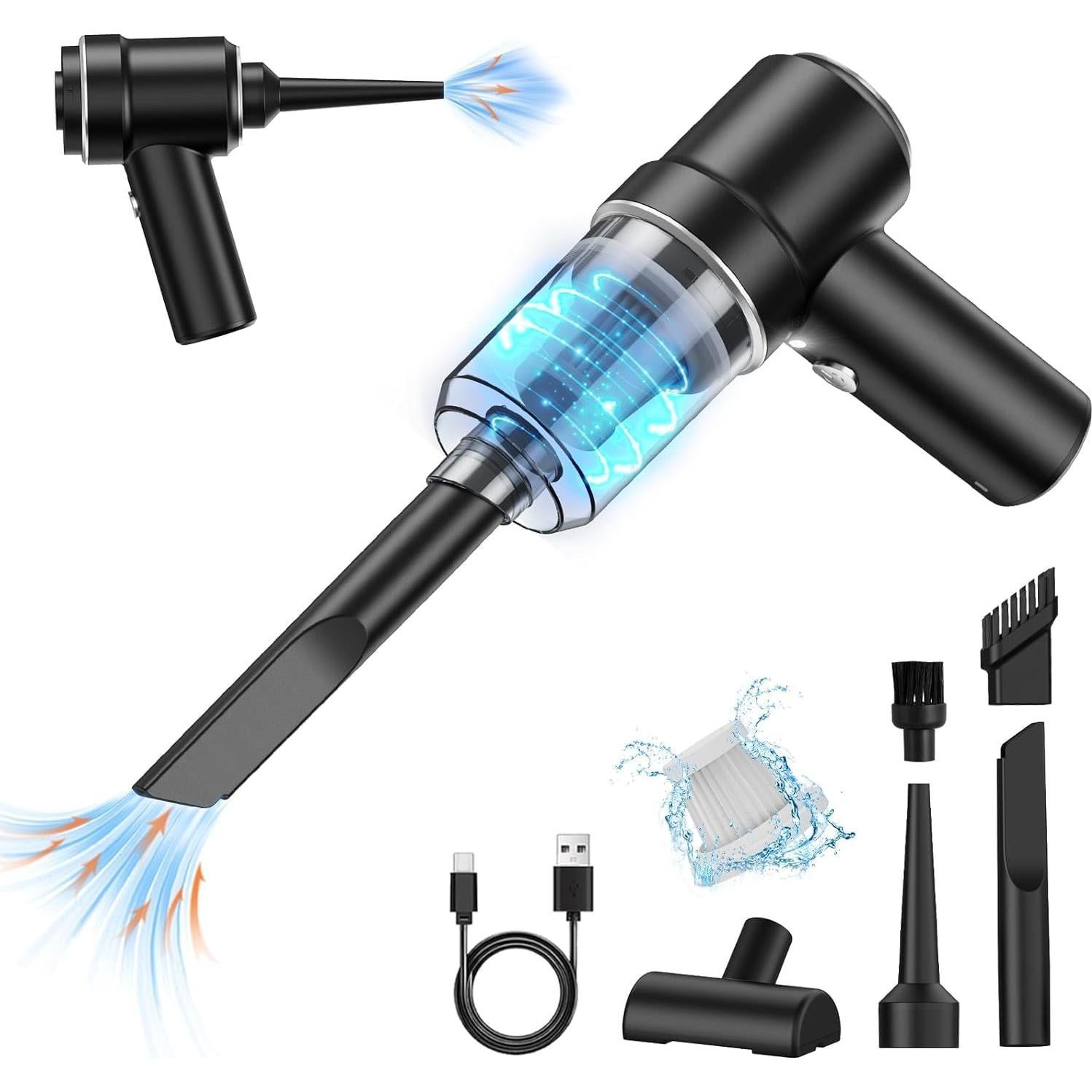 Aspiradora de Mano Inalámbrica LSLCQW 120W 4500Pa 5 Accesorios