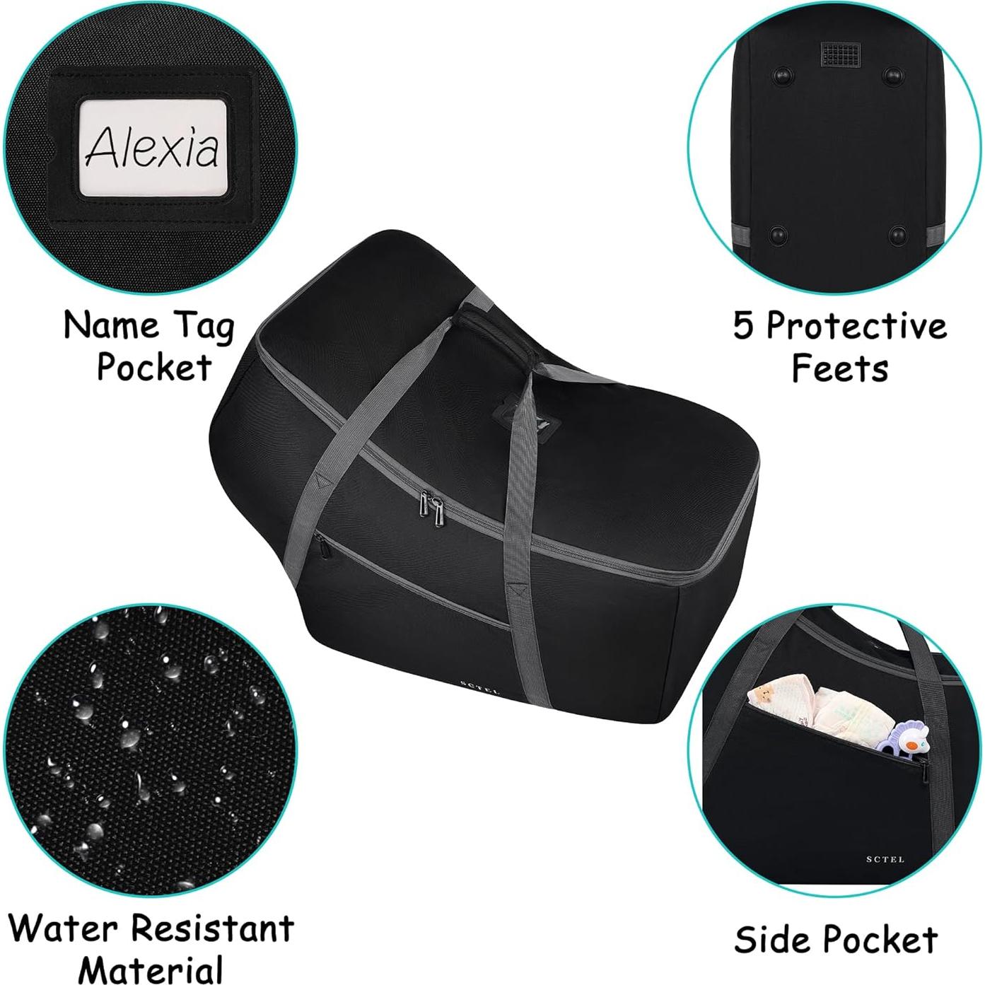 Bolsa de Viaje Acolchada SCTEL para Asiento de Auto Nuna Pipa