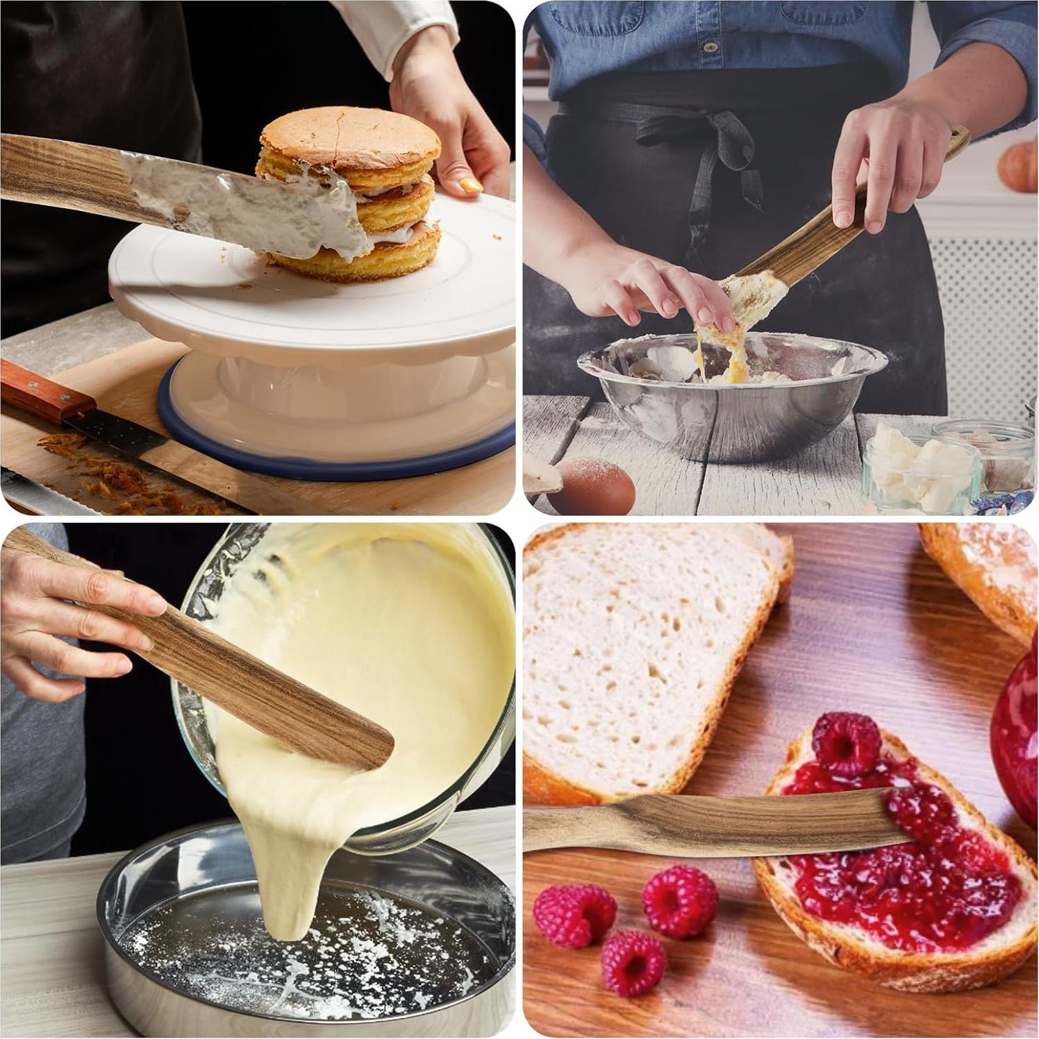 Espátula de Madera MYRAINBOW para Masa Madre 30.1cm