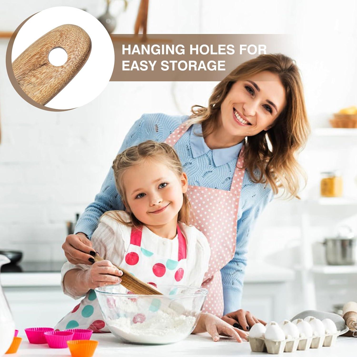 Espátula de Madera MYRAINBOW para Masa Madre 30.1cm