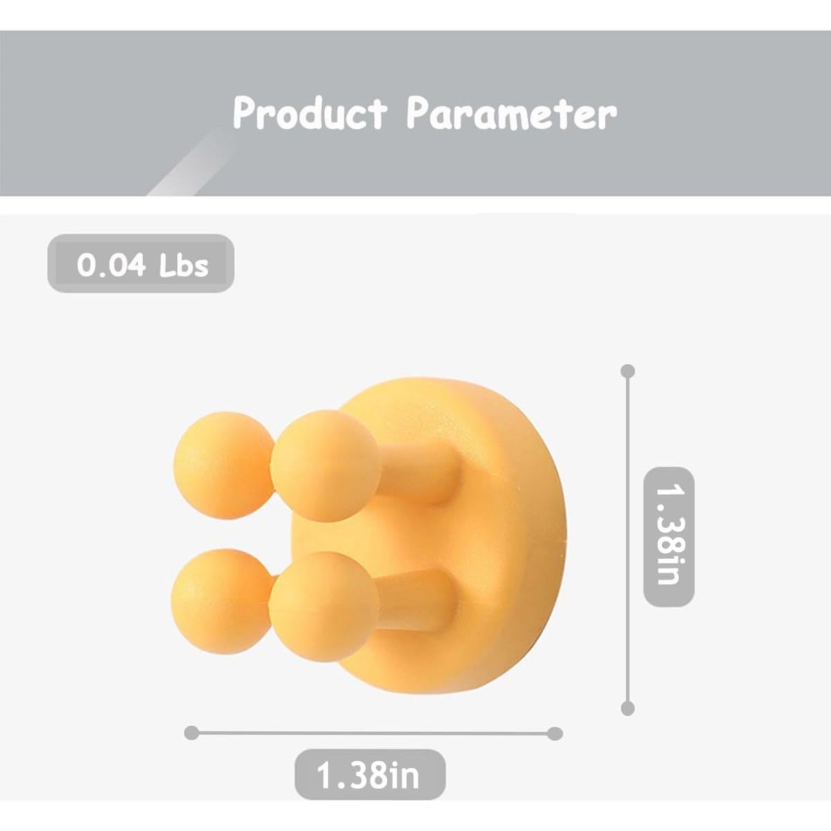Soporte de Cepillos de Dientes Abamabby 4 Pcs Negro Silicona