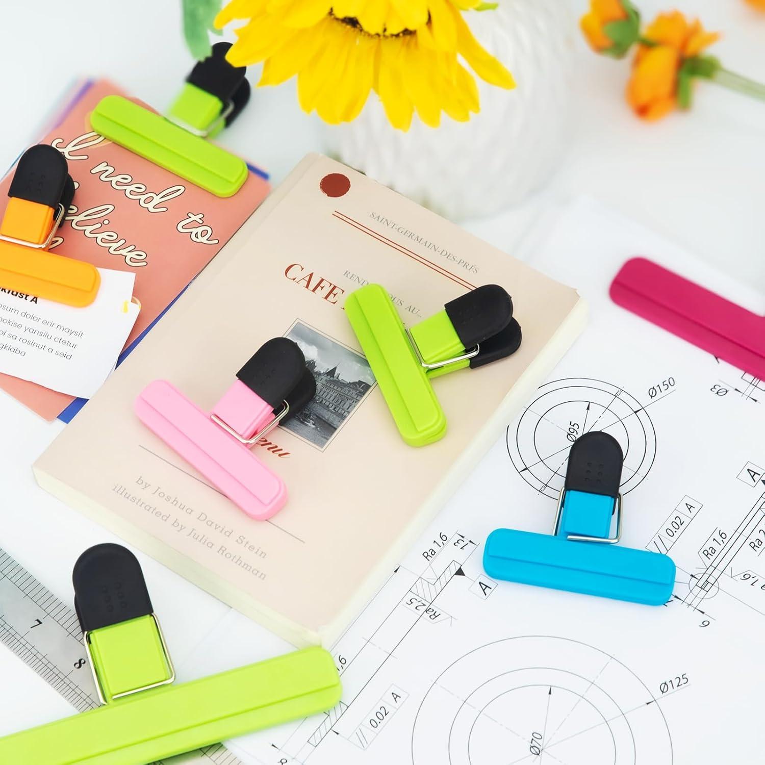 6 Clips Grandes para Bolsas de Alimentos EWOID Multicolor