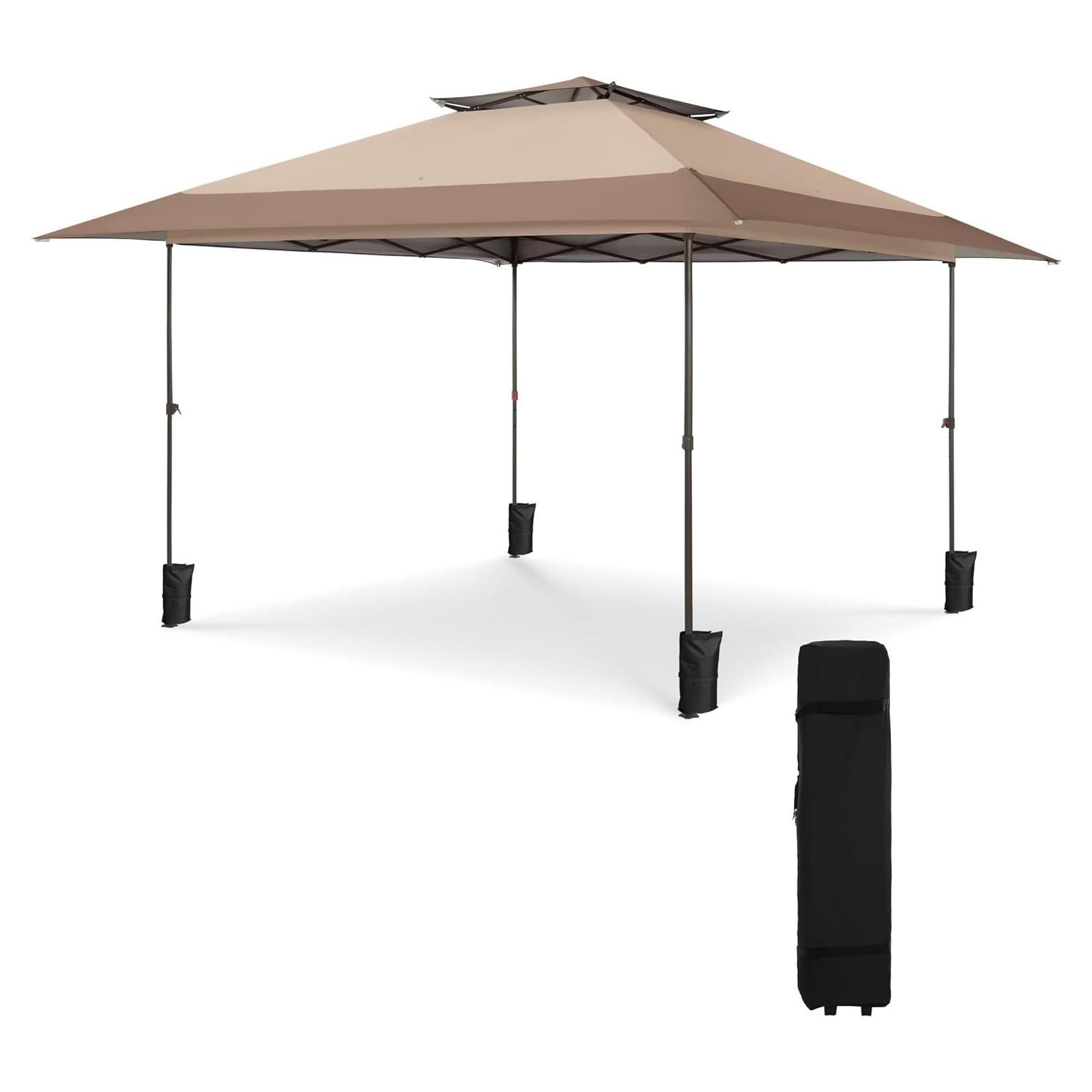 Tienda de Dosel Pop Up Sophia & William 3.96x3.96m Beige