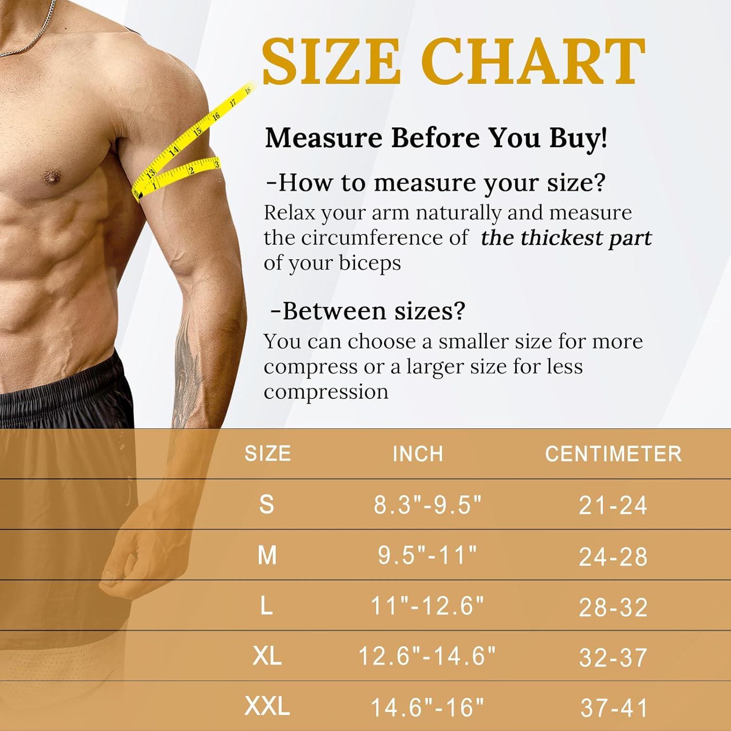 Faja de Compresión para Bíceps ITHW Cobre Mediana Alivio Dolor