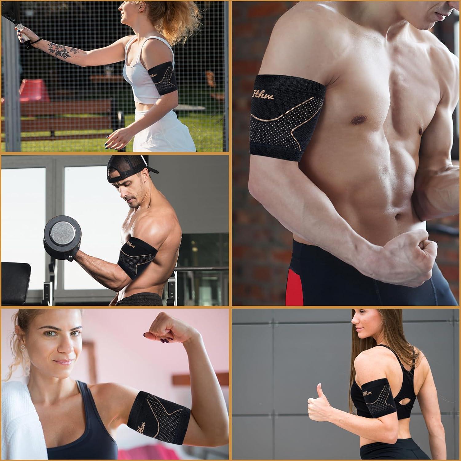 Faja de Compresión para Bíceps ITHW Cobre Mediana Alivio Dolor