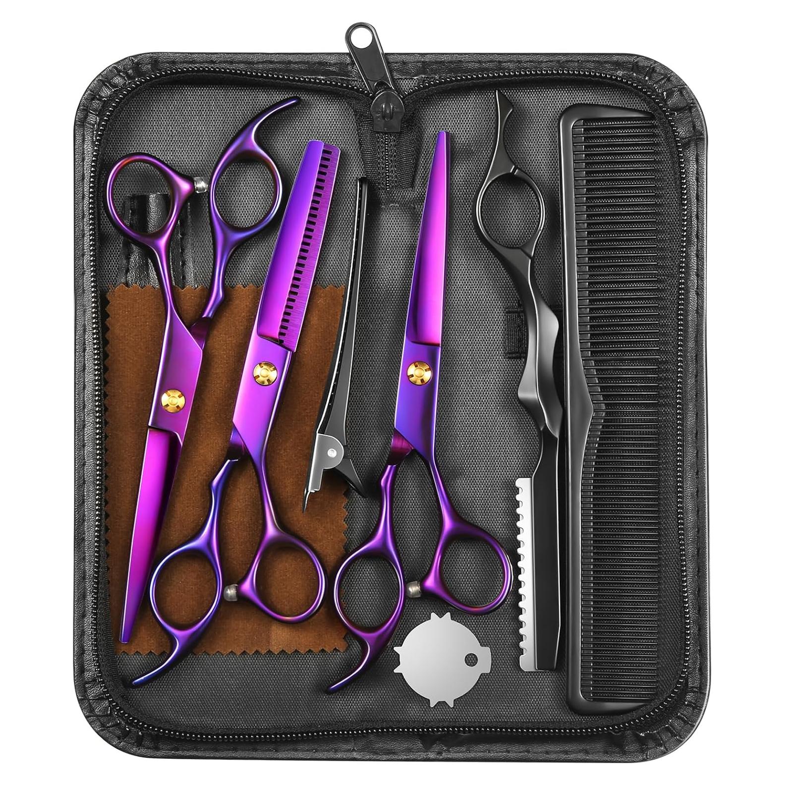 Tijeras de Cabello Wenshall 17.5 cm Profesionales Púrpura