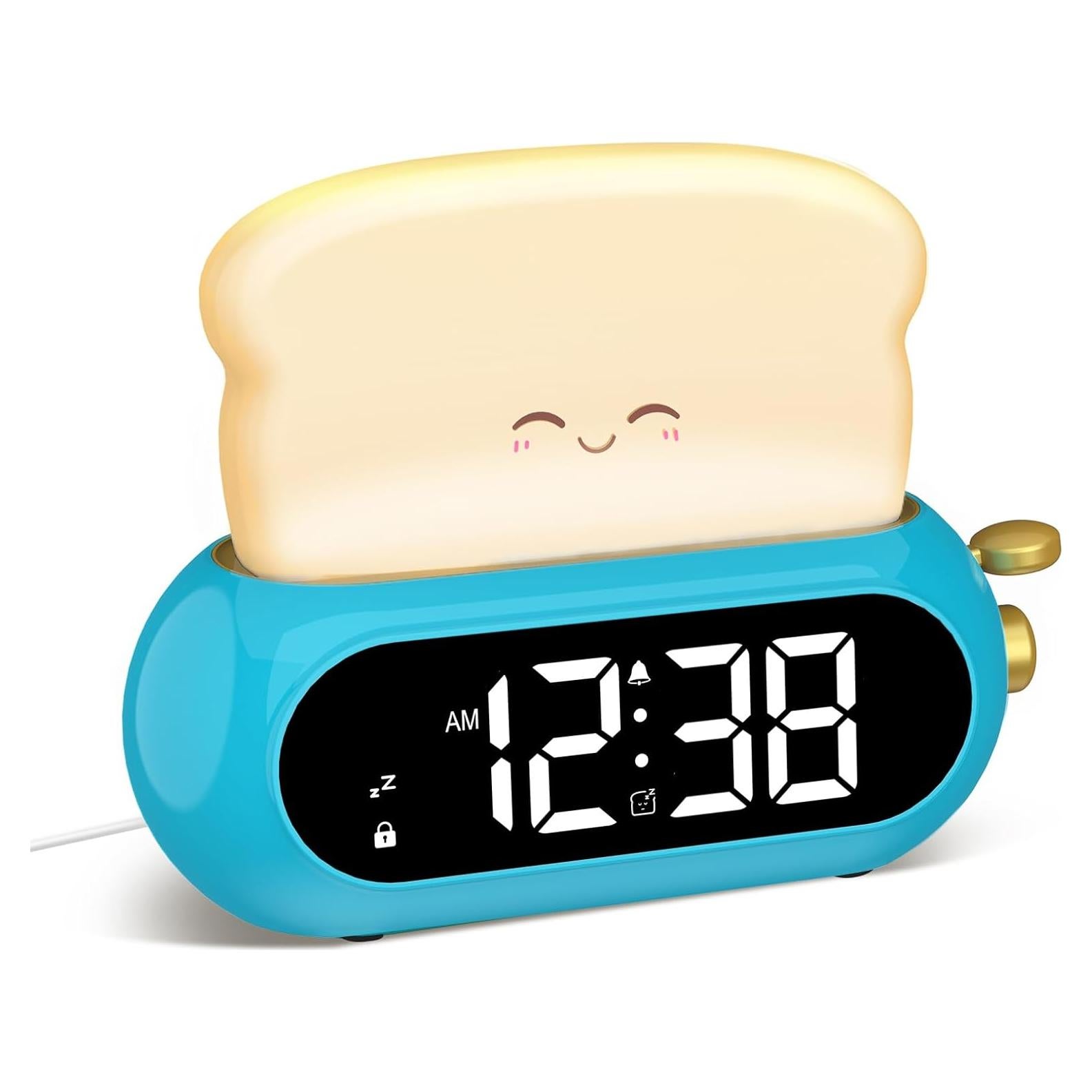 Reloj Despertador Digital Netzu K028B para Niños Azul
