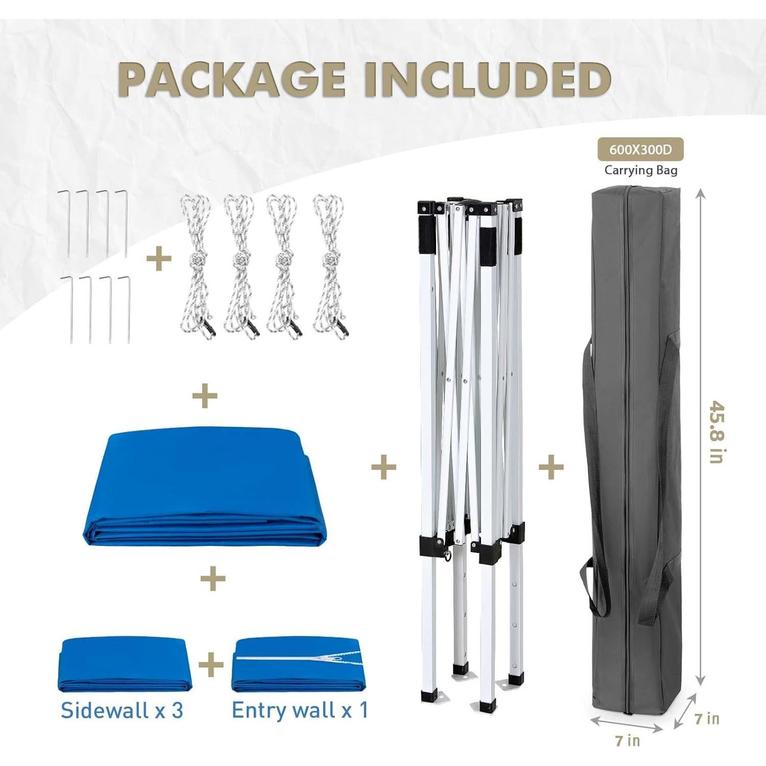 Carpa Instantánea EAGLE PEAK 150x150 cm Azul para 2-3 Personas