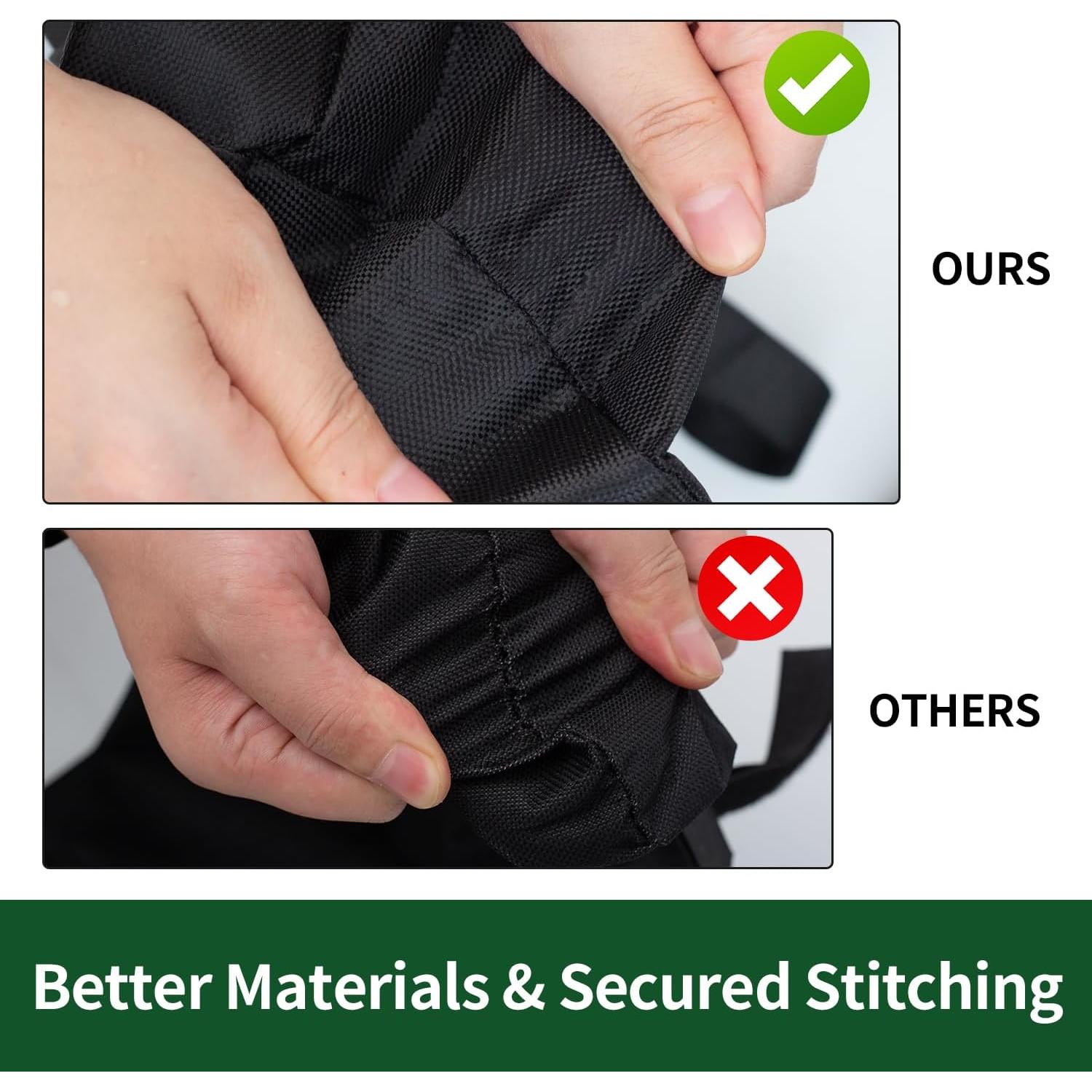 Conjunto de 4 bolsas de arena Inntop para peso de carpa 90.72kg