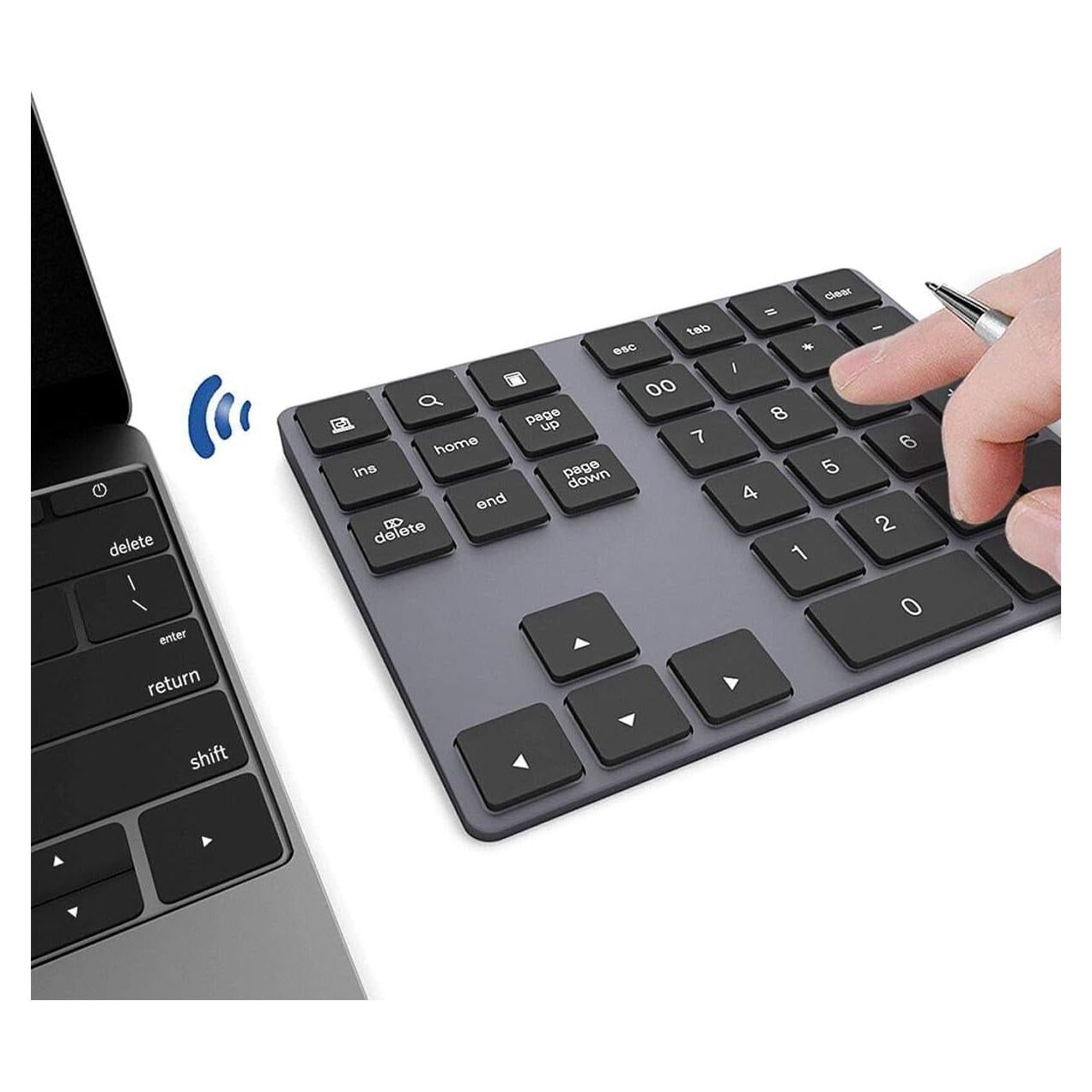 Teclado Numérico Bluetooth JOYEKY Recargable USB-C 34 Teclas