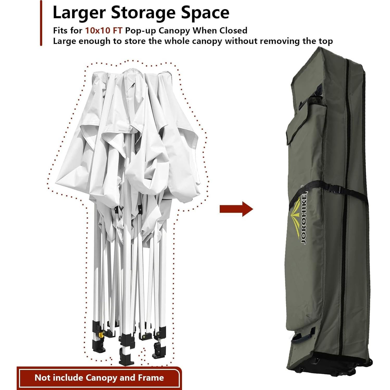Bolsa de Transporte con Ruedas Jorohiker para Carpa 10x10