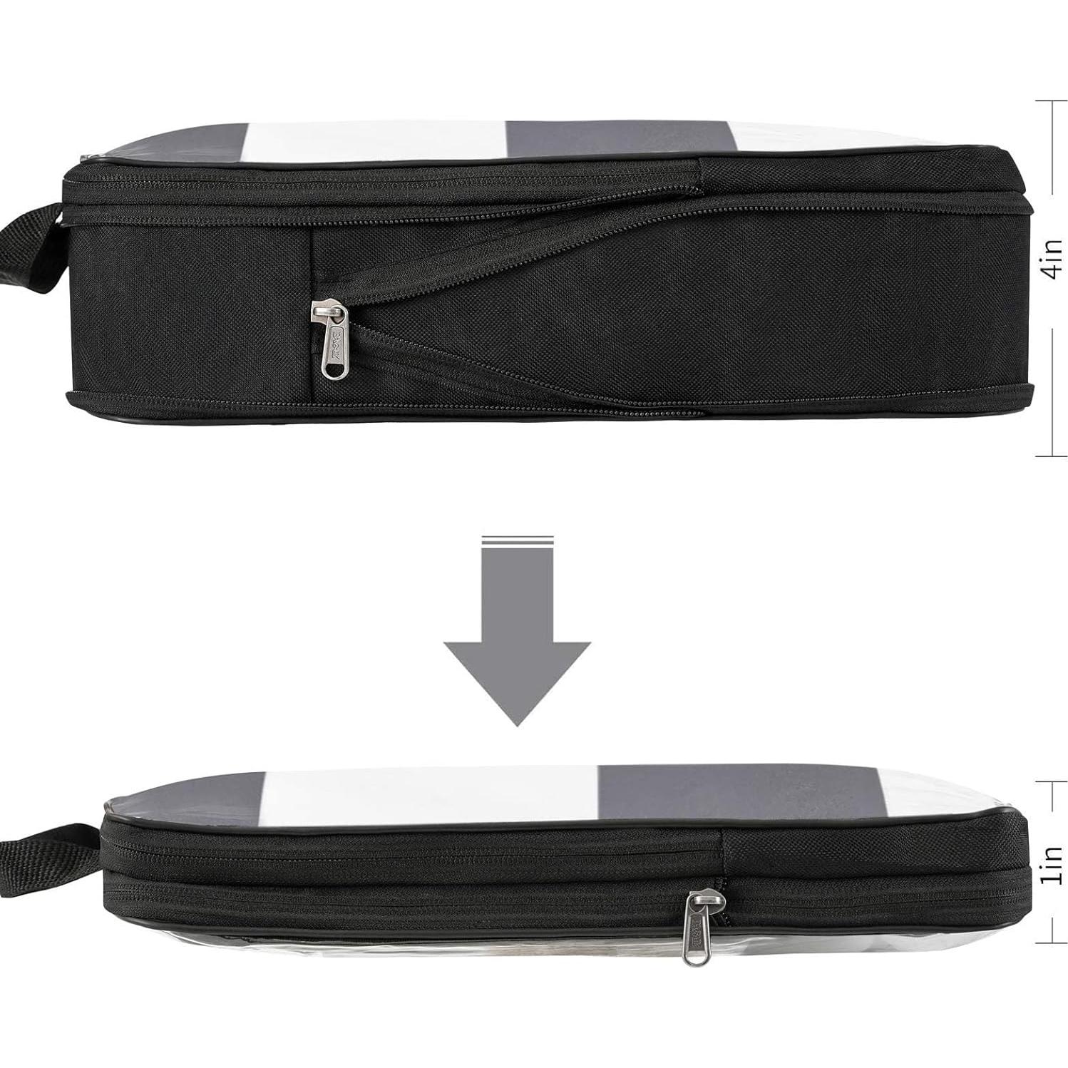 Cubos de Compresión Transparentes BAGAIL 4 Set 38x28 cm