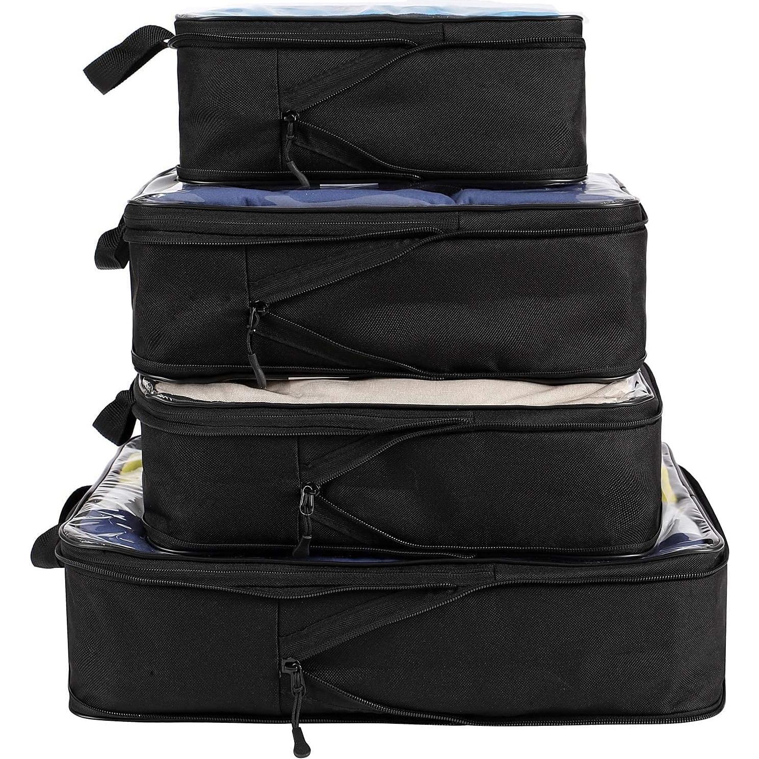 Cubos de Compresión Transparentes BAGAIL 4 Set 38x28 cm